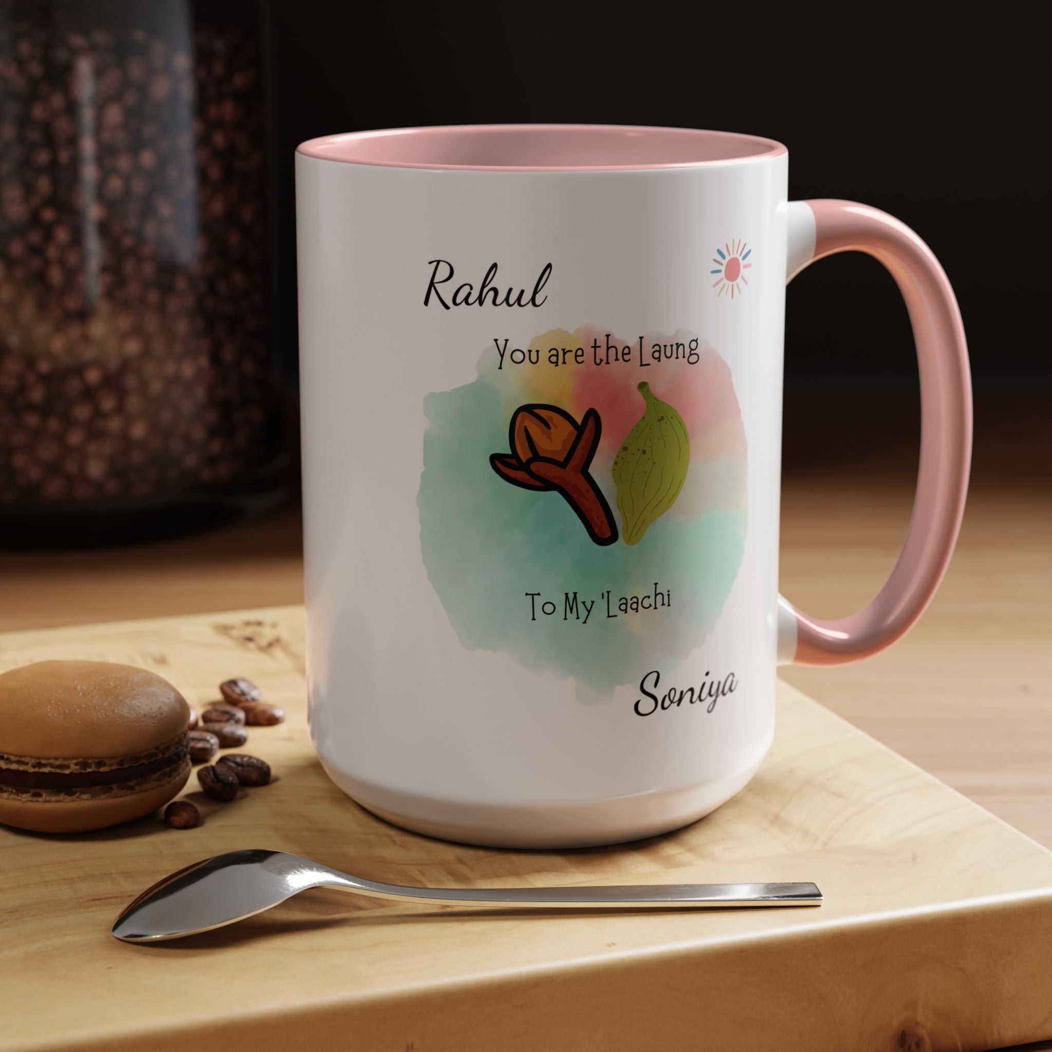 You Are The Laung To My Laachi Personalized Romantic Mug Accent Cup 11/15oz, Anniversary Wedding Valentines Custom Gift Him her Spouse BF GF