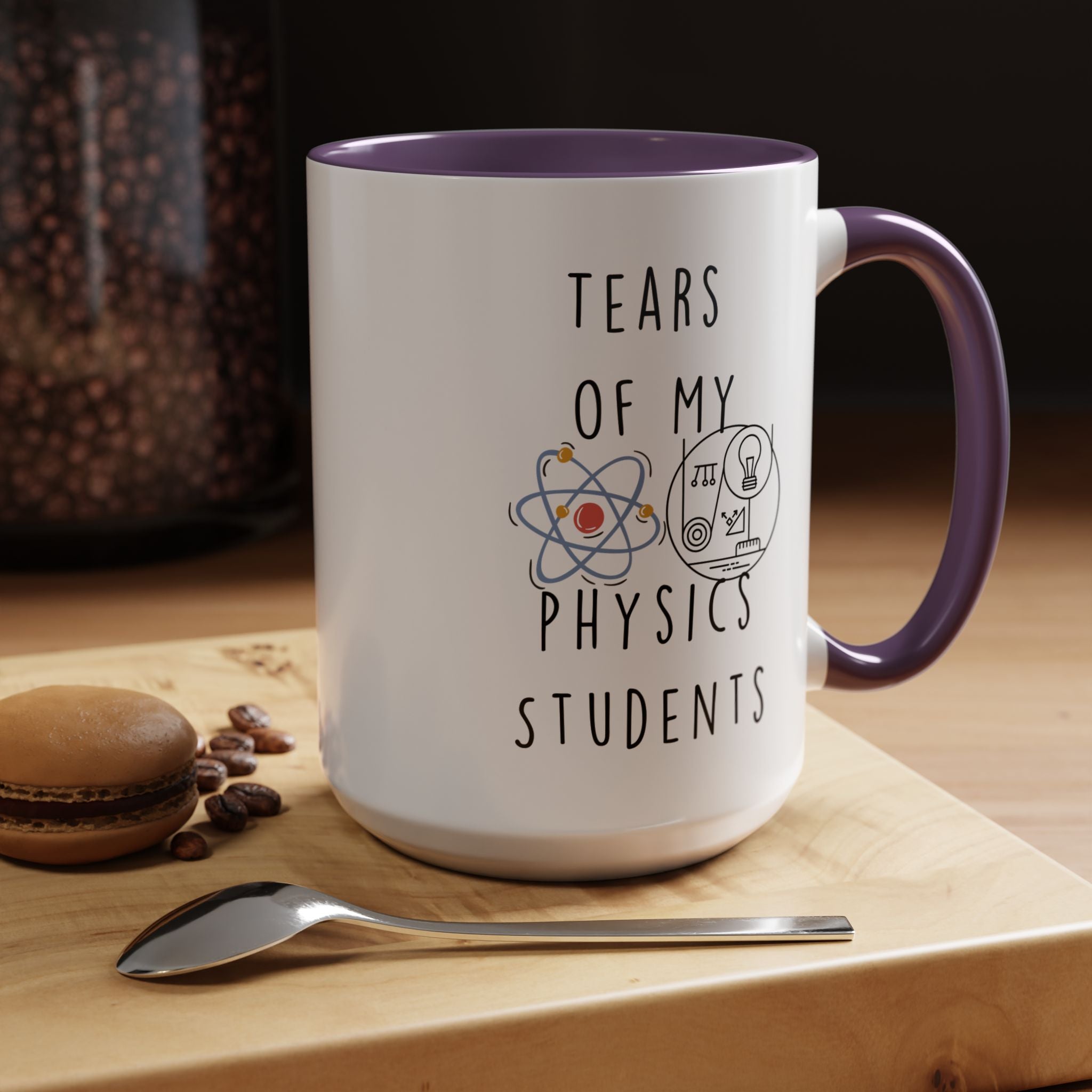 Funny Coffee Mug, Personalized Mug, Tears Of My Physics Students, Accent Cup (11, 15oz), Sarcastic Mug,  Tea Coffee Cup, Gift Under 20