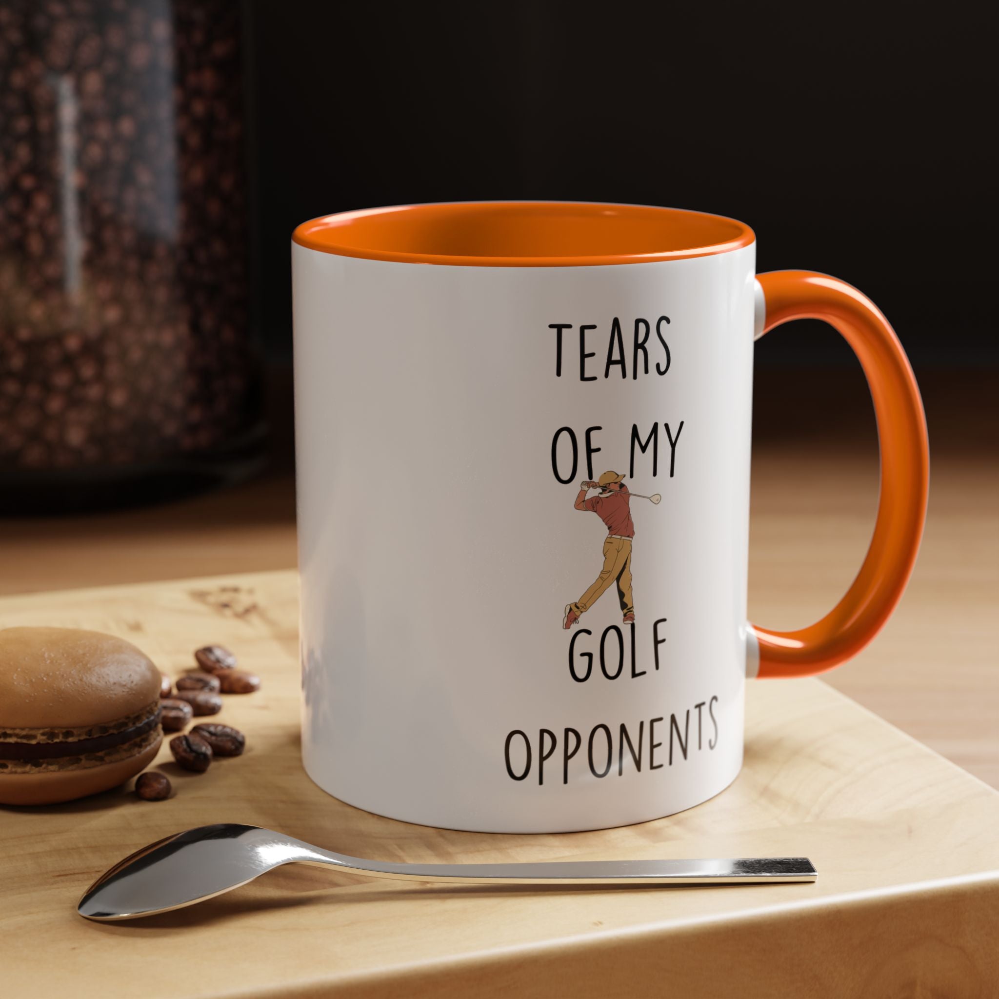 Funny Coffee Mug, Personalized Mug, Tears Of My Golf Opponents, Accent Cup (11, 15oz), Sarcastic Mug,  Tea Coffee Cup, Gift Under 20