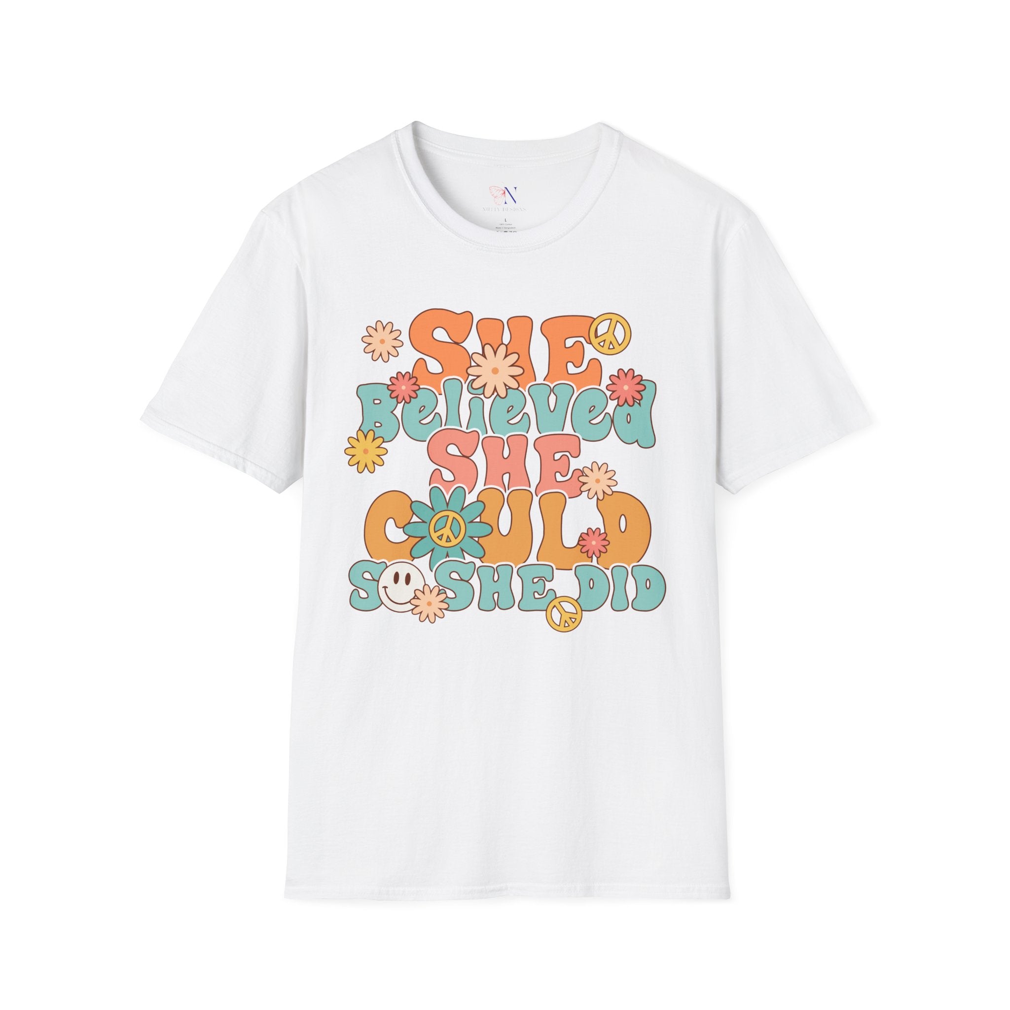 She Believed She Could So She Did tshirt, Motivational tee, Inspirational t-shirt, Encouraging shirt