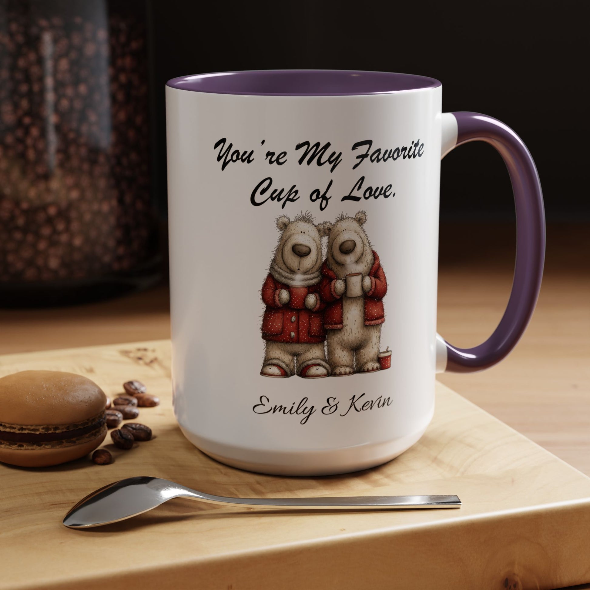 You Are My Favorite Cup of Love Bear Couple Valentine Mug Lifestyle Mockup | Nutty Designs