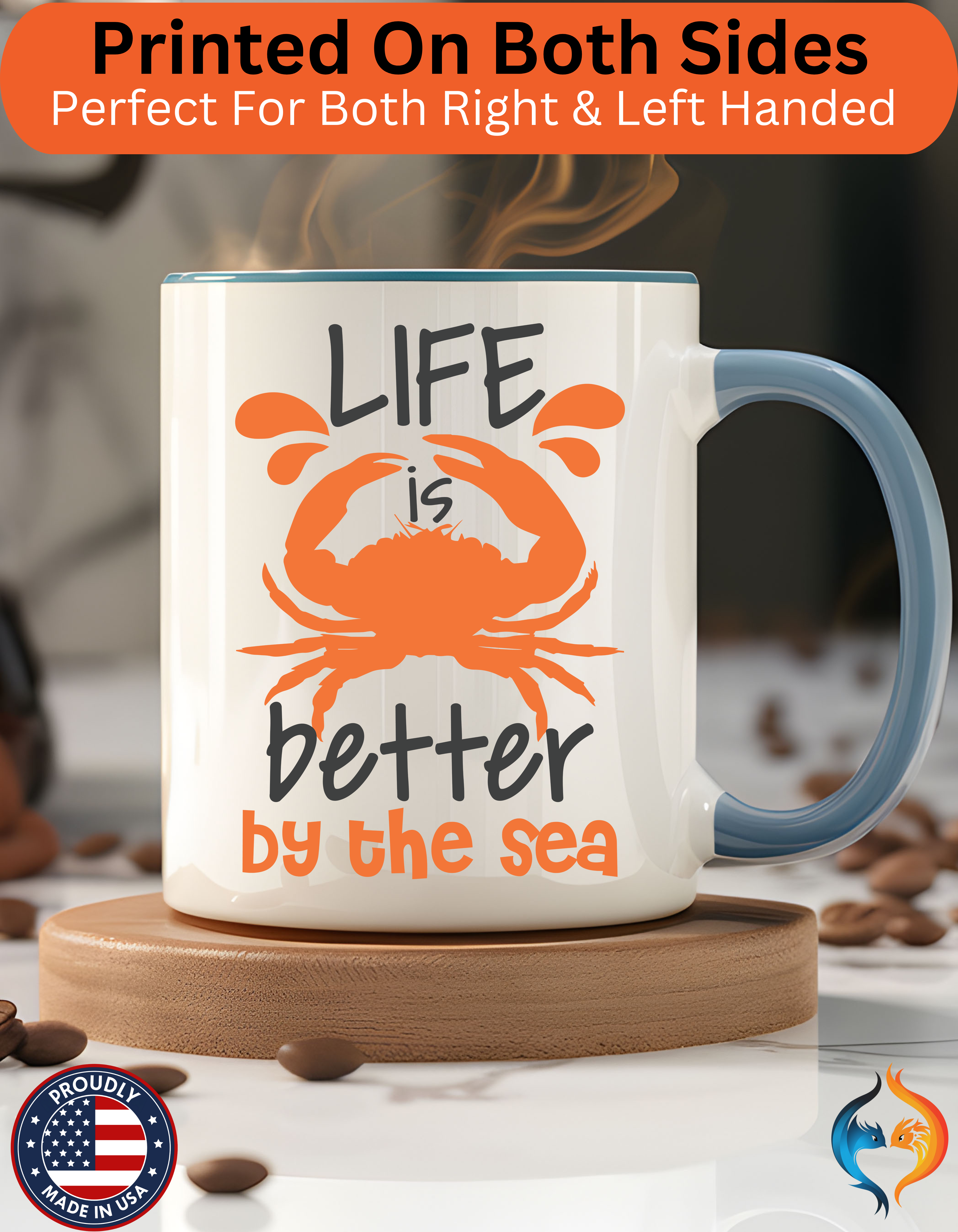 Life is Better by the Sea Mug Product Photo | Nutty Designs
