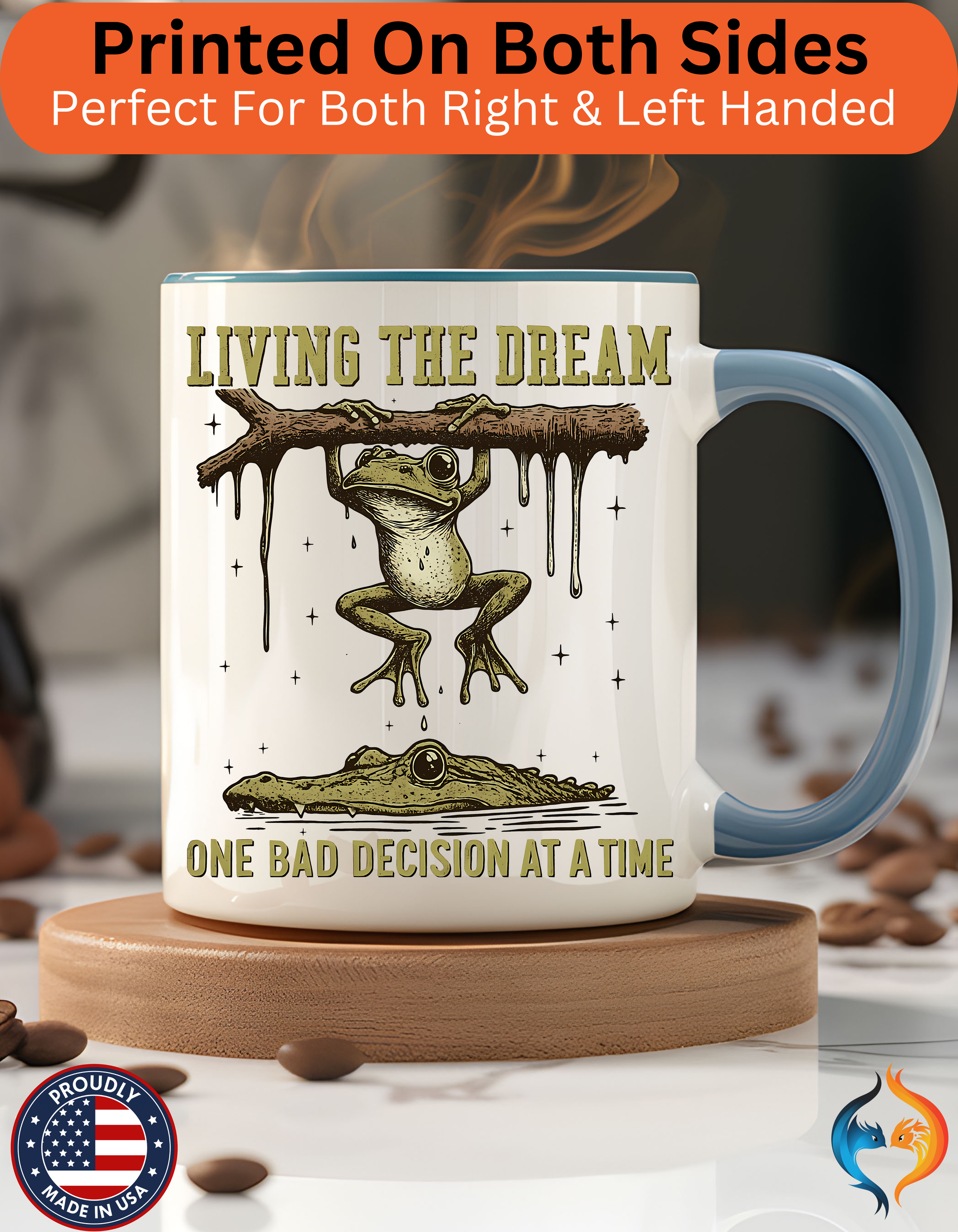 Living The Dream One Bad Decision Mug Product Photo | Nutty Designs