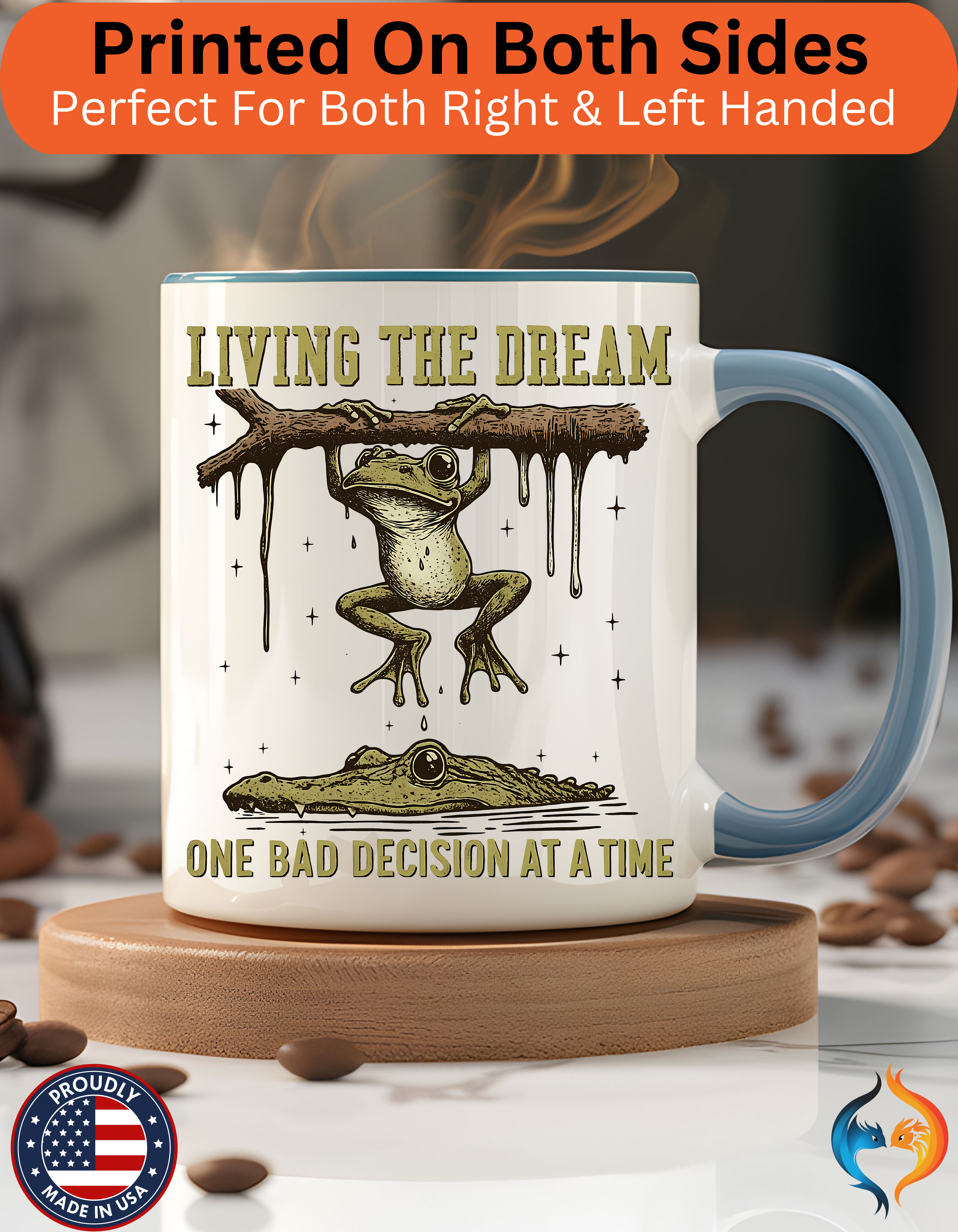 Living The Dream One Bad Decision Mug Product Photo | Nutty Designs