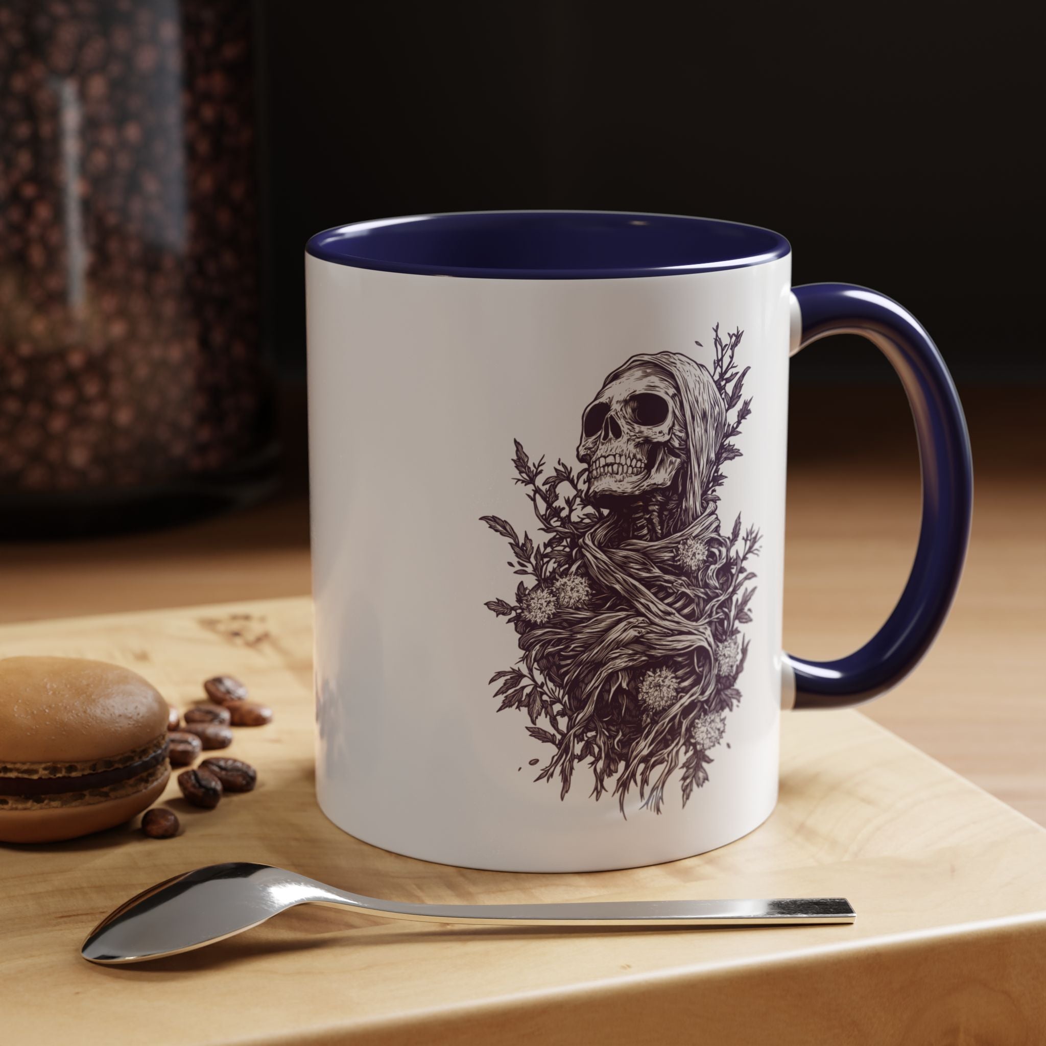 Funny Coffee Mug, Personalized Mug, Grow Where You Are, Skeleton Accent Coffee Cup (11, 15oz), Gift Under 20, White Elephant