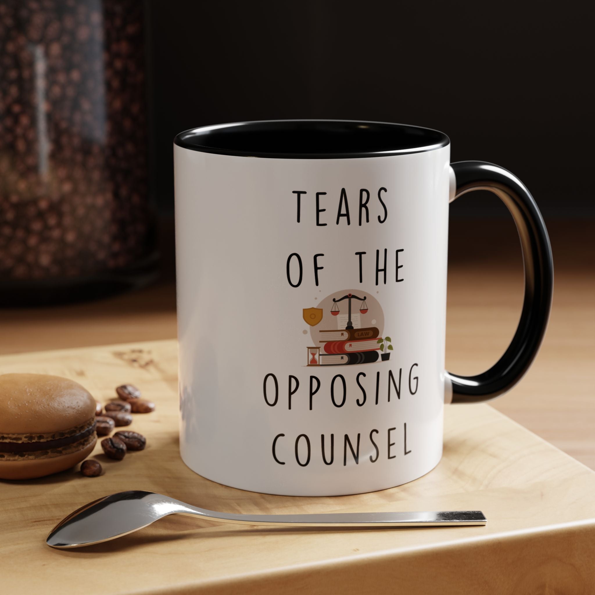 Funny Coffee Mug, Personalized Mug, Tears Of My The Opposing Counsel, Accent Cup (11, 15oz), Sarcastic Mug,  Tea Coffee Cup, Gift Under 20