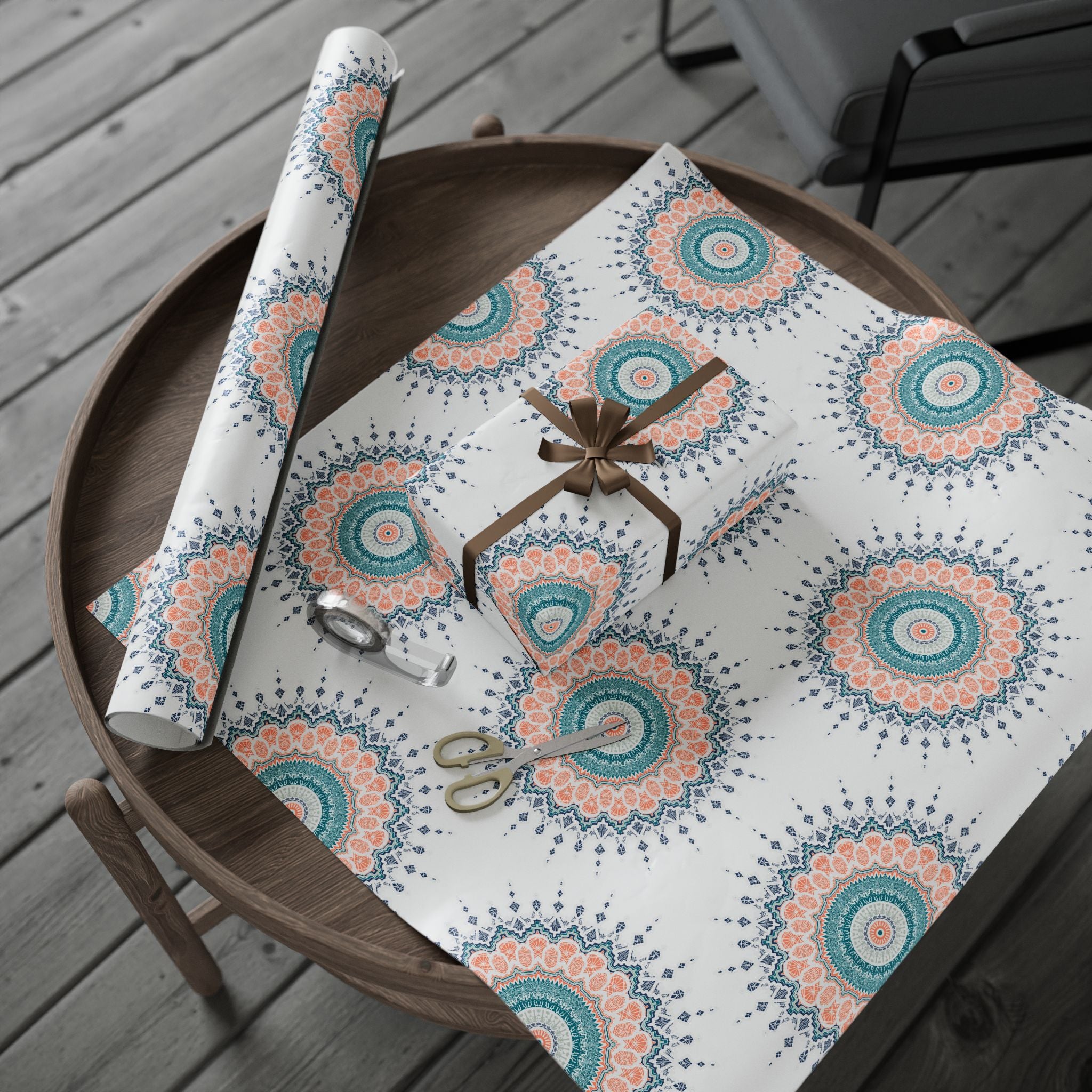 Ramadan Wrapping Paper - Islamic Gift Wrap With Mandala Designs