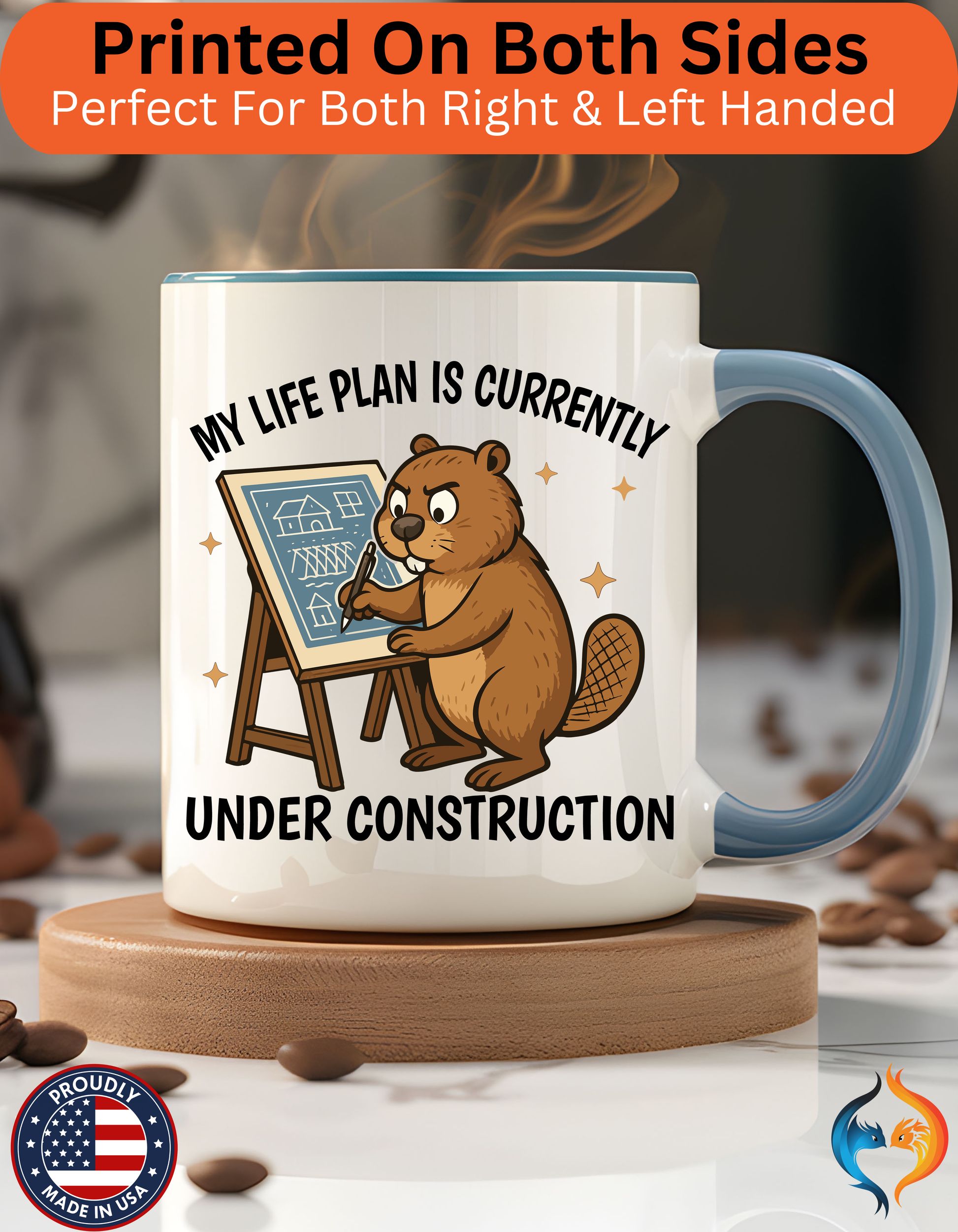 My Life Plan is Under Construction Mug Lifestyle Mockup | Nutty Designs