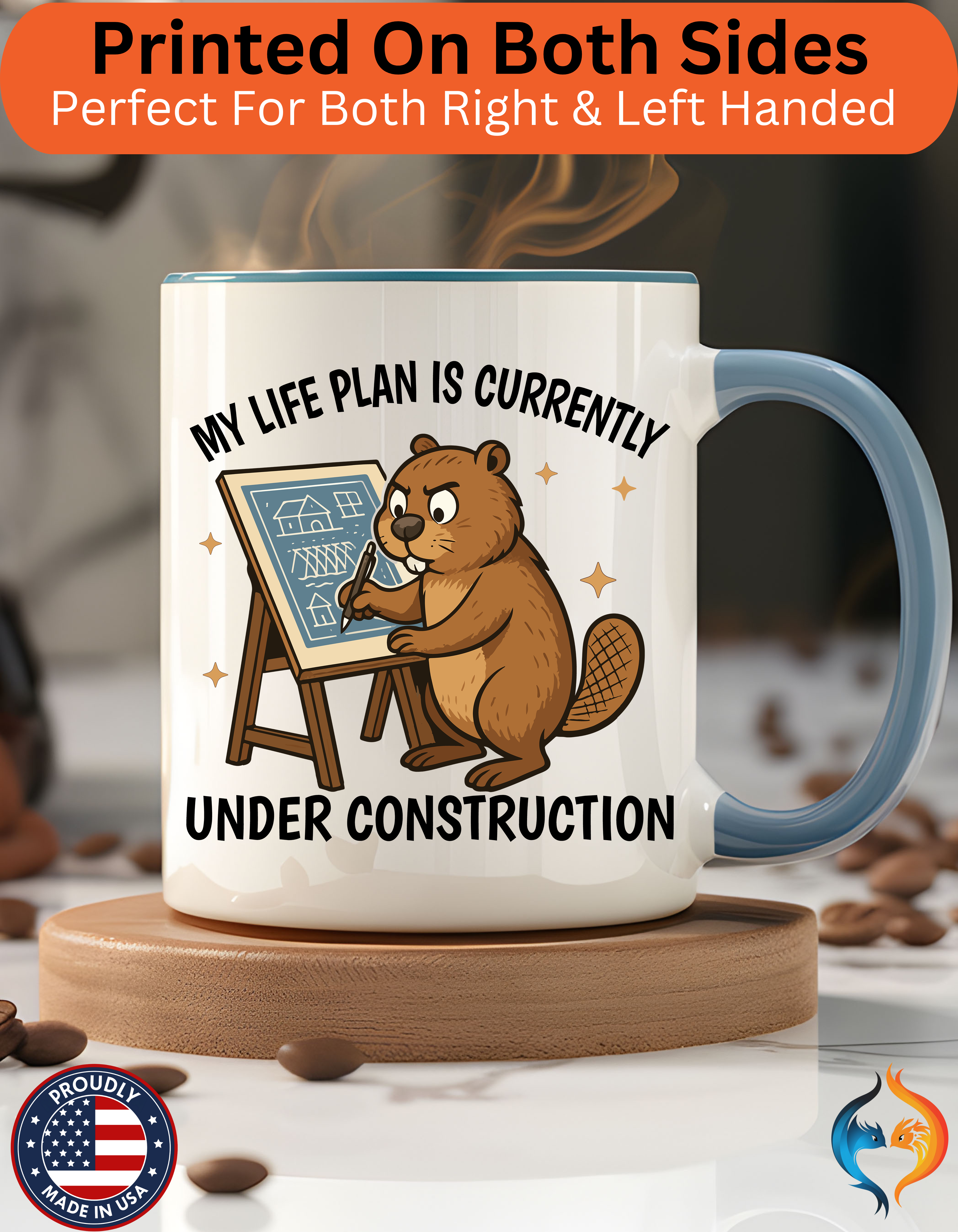 My Life Plan is Under Construction Mug Lifestyle Mockup | Nutty Designs