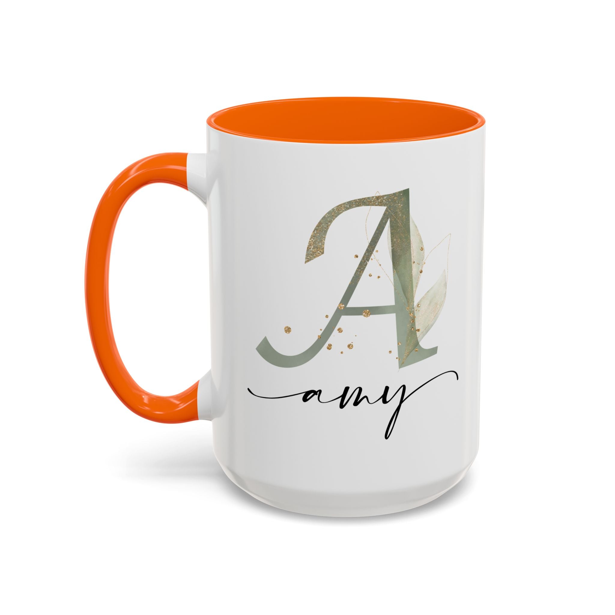 Personalized Floral Initial Coffee Mug for her, Custom Name Mug, Wedding Favor, Unique Home Décor Coffee Cup, Girlfriend Gift, Monogram Mug