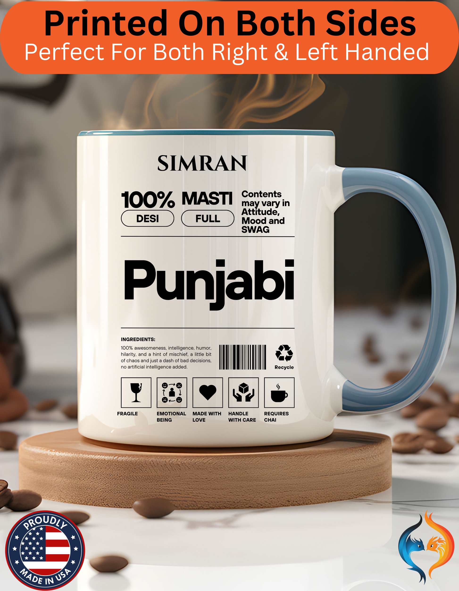 Forever My Jaan Punjabi Sikh Couples Romantic Mug Lifestyle Mockup | Nutty Designs