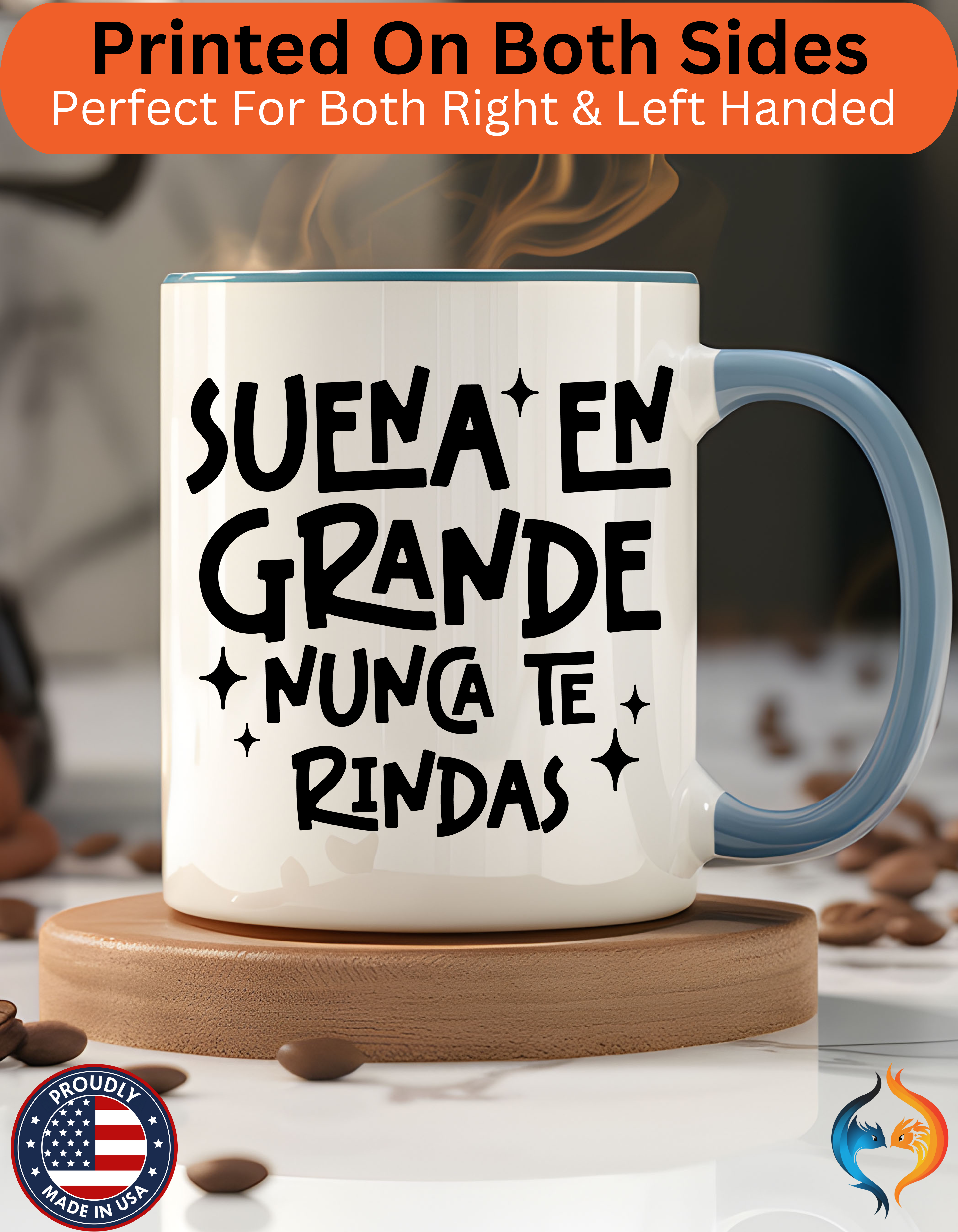 Suena En Grande Nunca Te Rindas Mug Product Photo | Nutty Designs