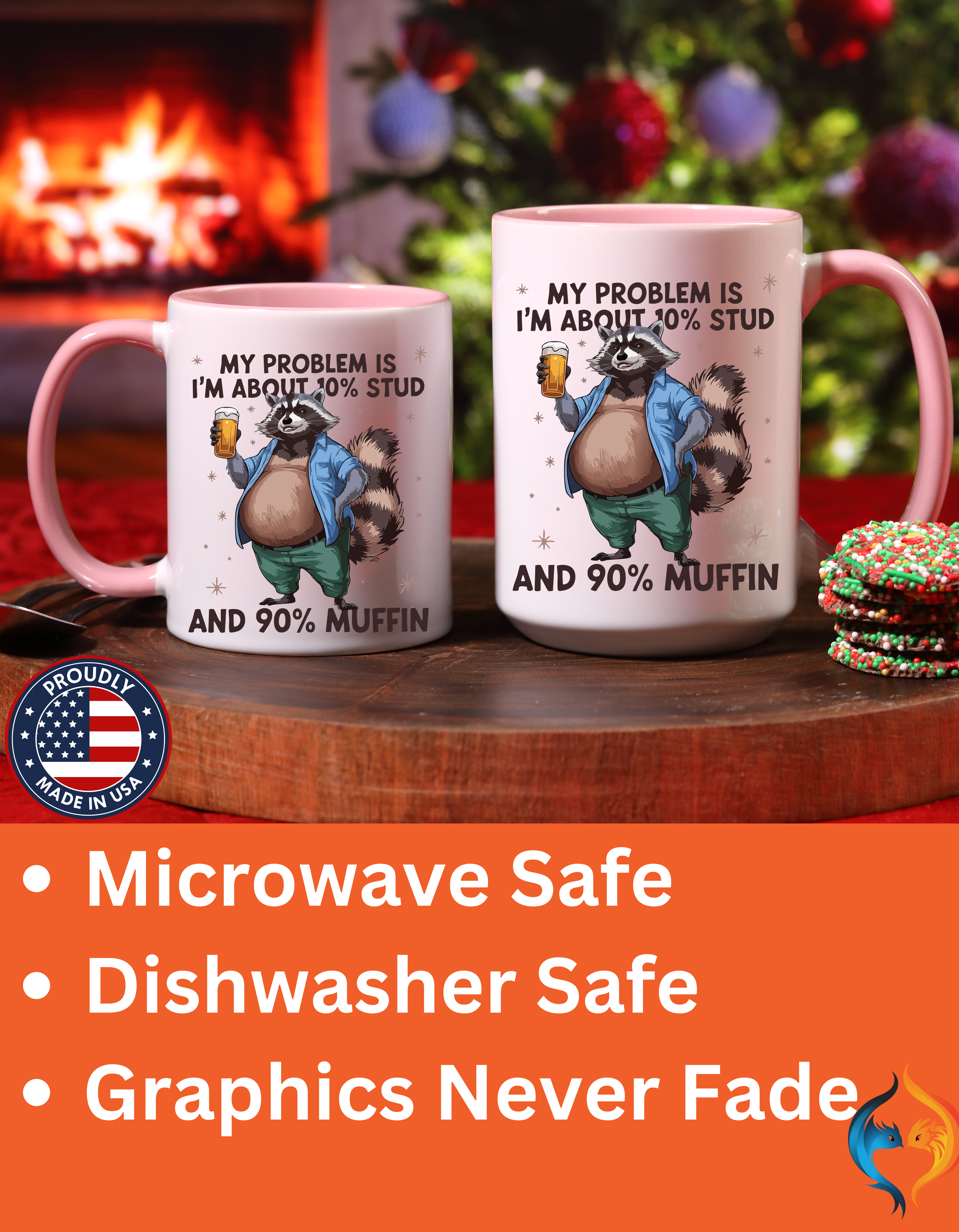 10% Stud - 90% Muffin | Funny Coffee Mug