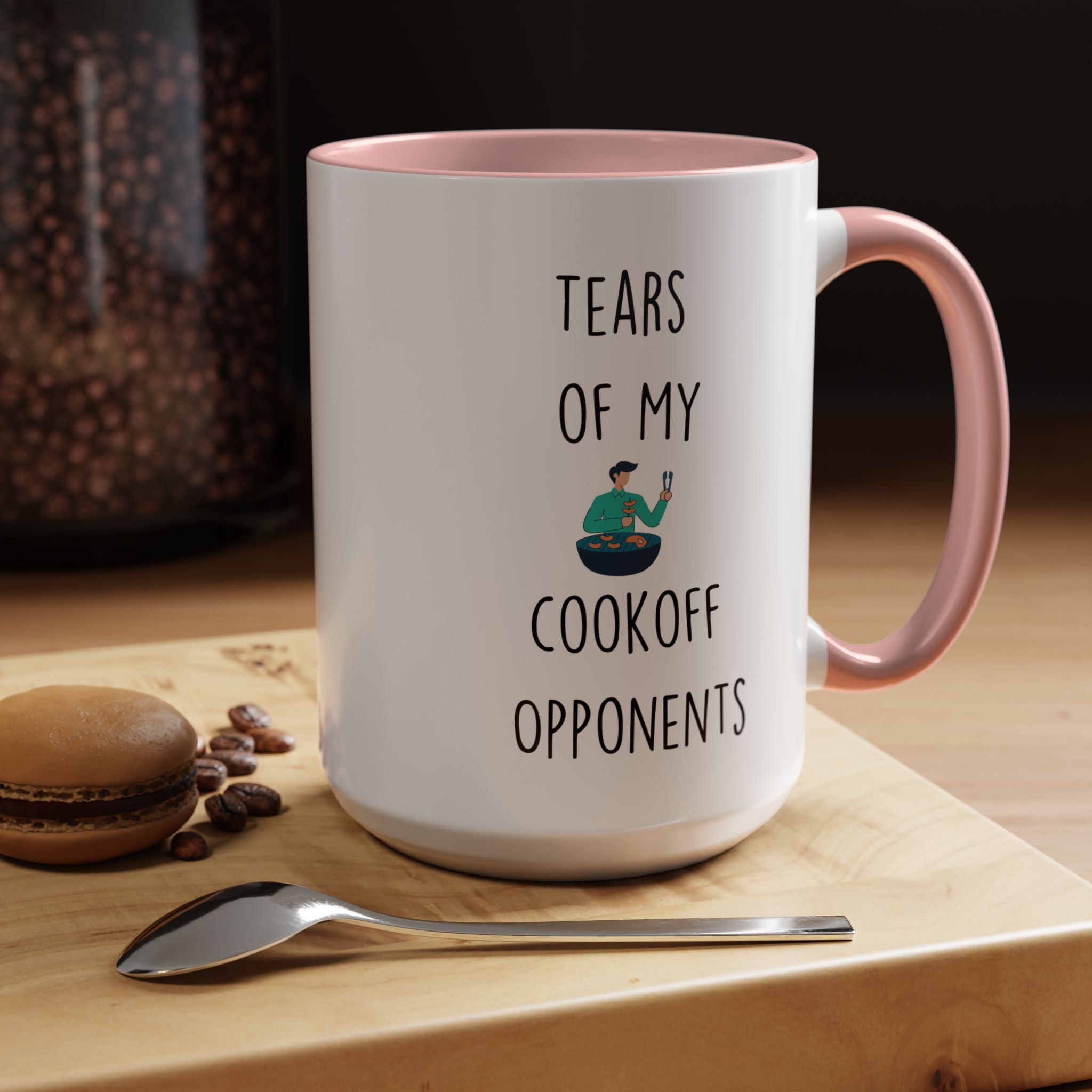 Funny Coffee Mug, Personalized Mug, Tears Of My Cookoff Opponents, Accent Cup (11, 15oz), Sarcastic Mug,  Tea Coffee Cup, Gift Under 20
