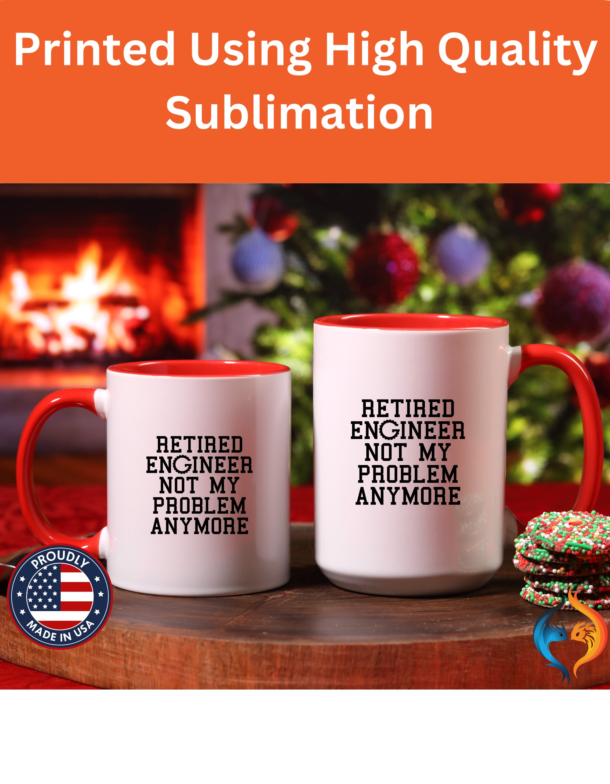 retirement Retired Engineer Not My Problem Anymore Mug Lifestyle Mockup | Nutty Designs