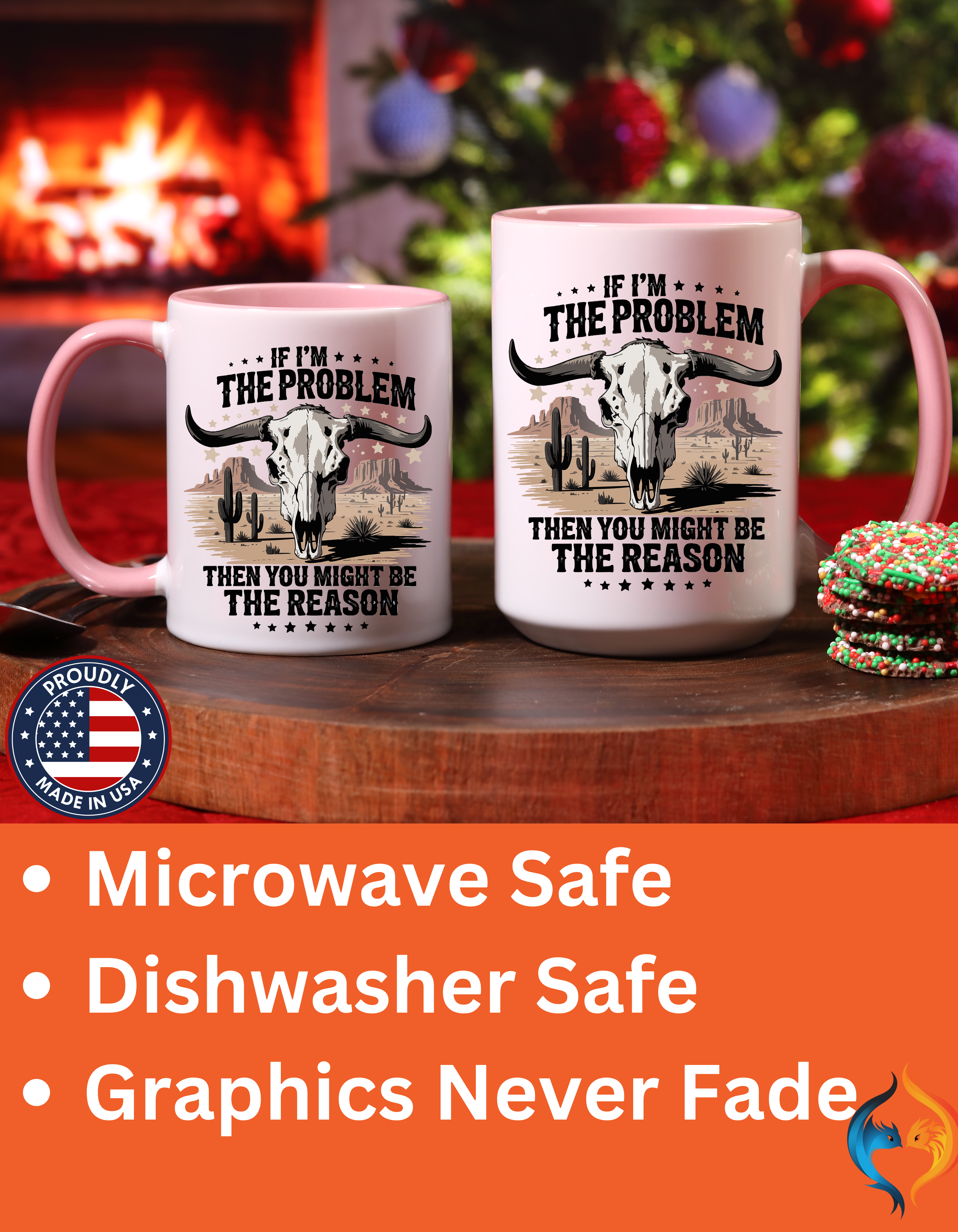 If I am the Problem Mug Lifestyle Mockup | Nutty Designs
