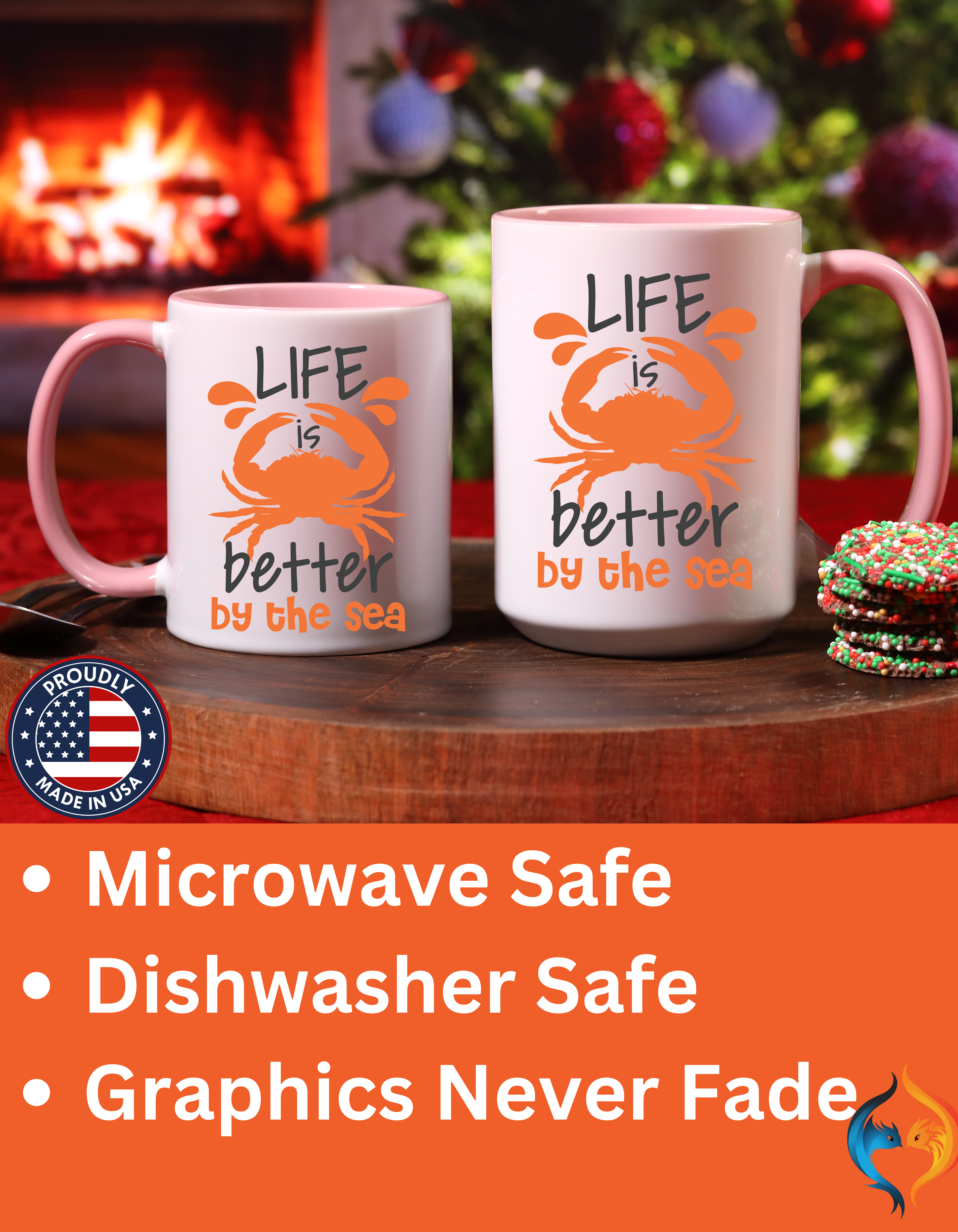 Life is Better by the Sea Mug Product Photo | Nutty Designs
