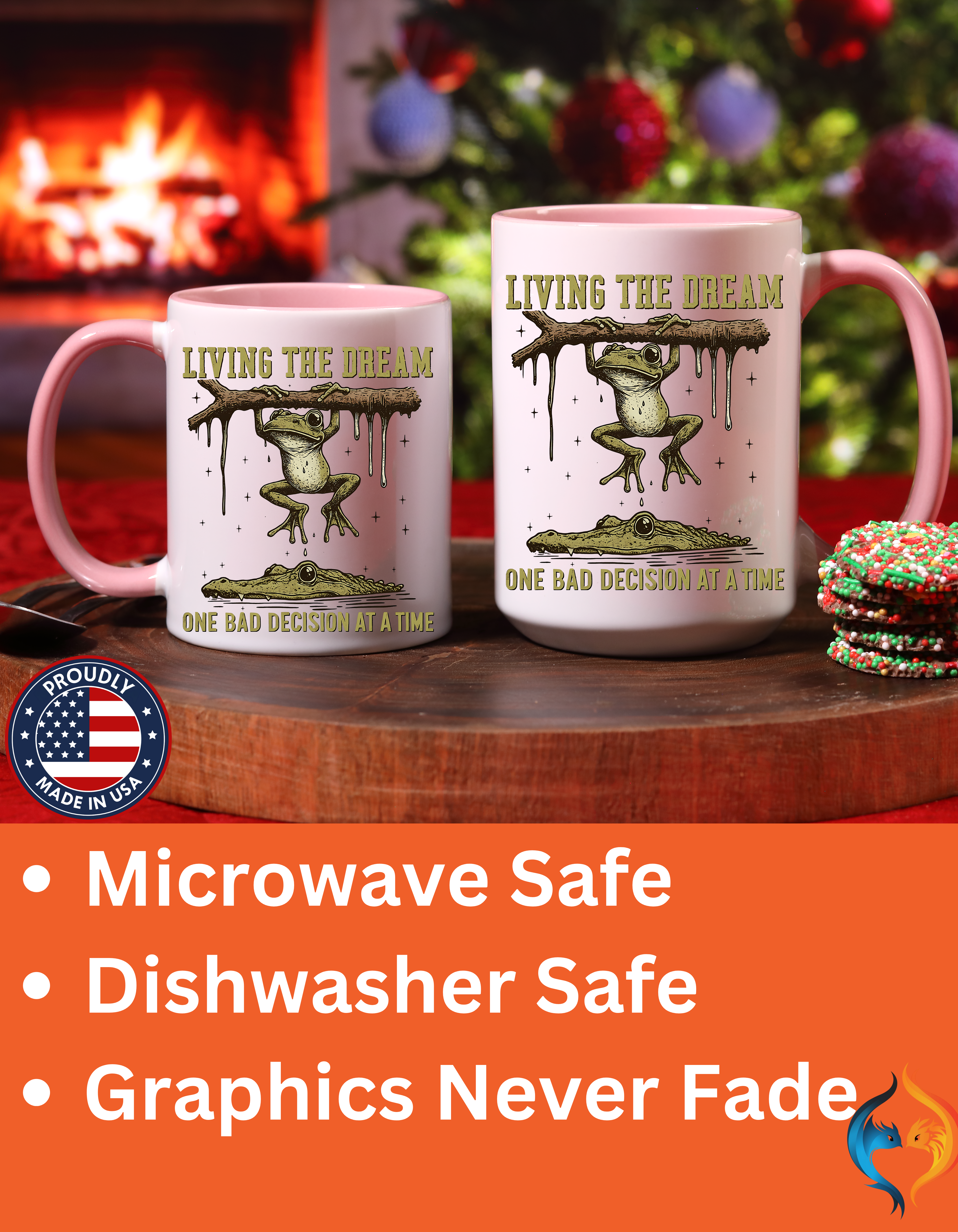Living The Dream One Bad Decision Mug Product Photo | Nutty Designs