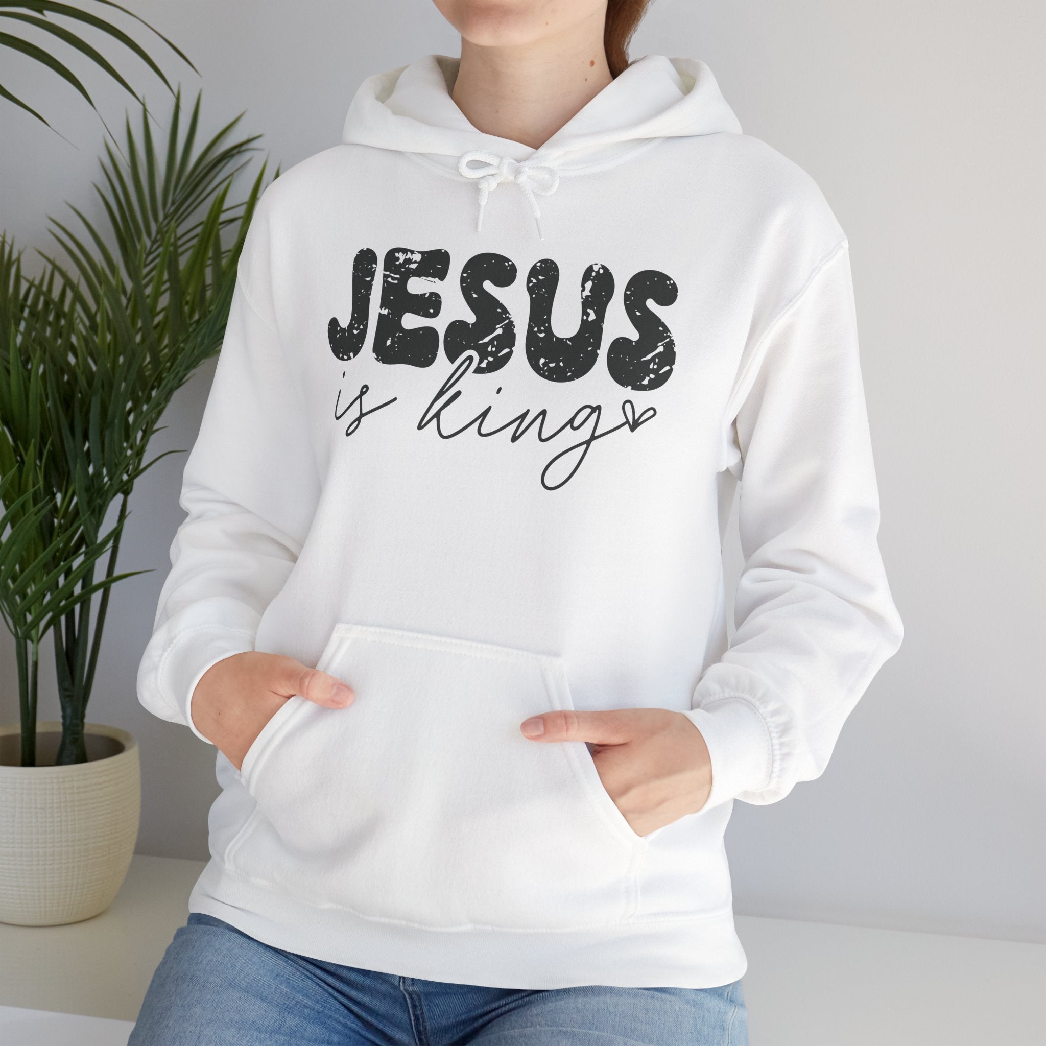 Jesus Is King Hoodie — Christian Faith Pullover