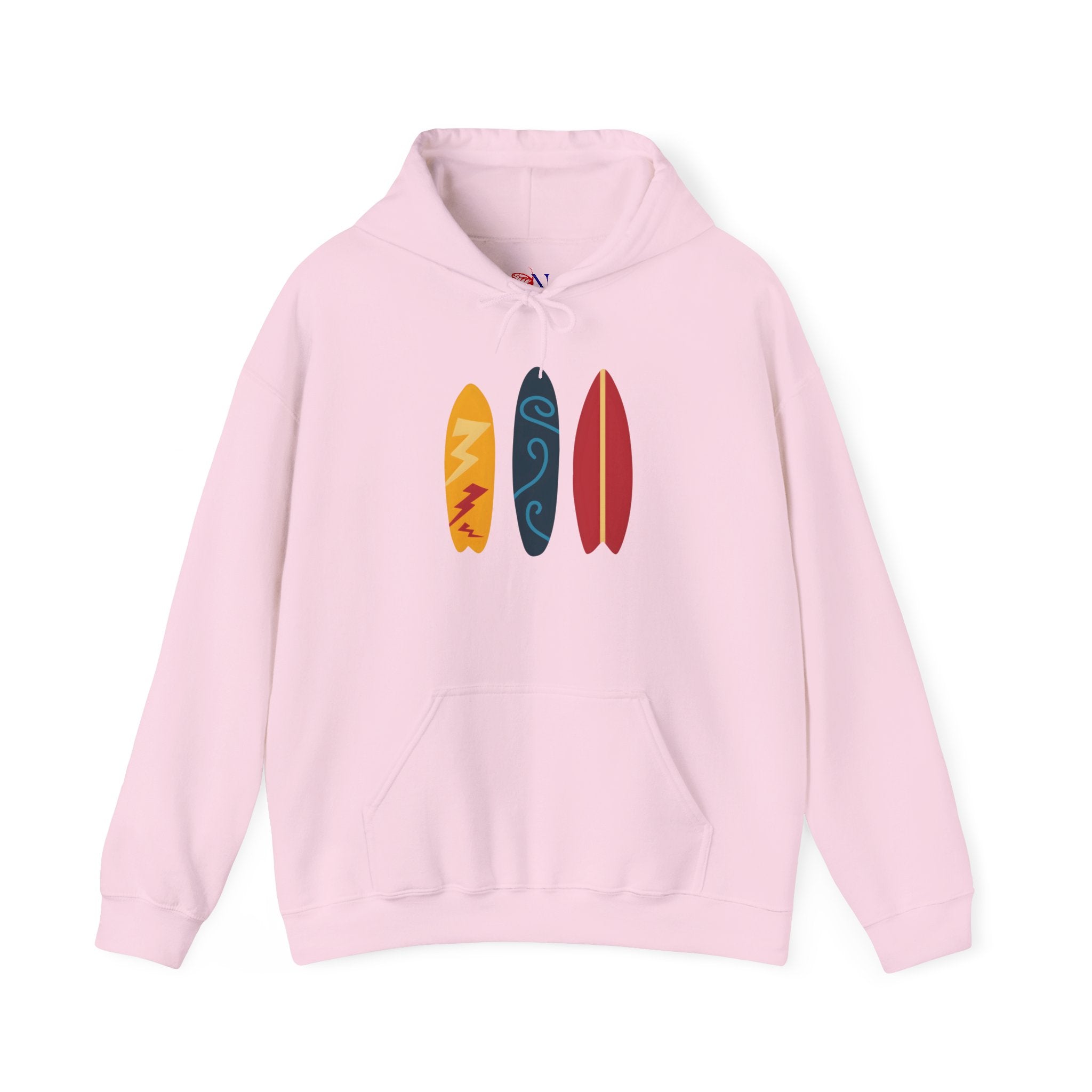 Surfboard Trio Hoodie – Coastal Beach Surfing Pullover