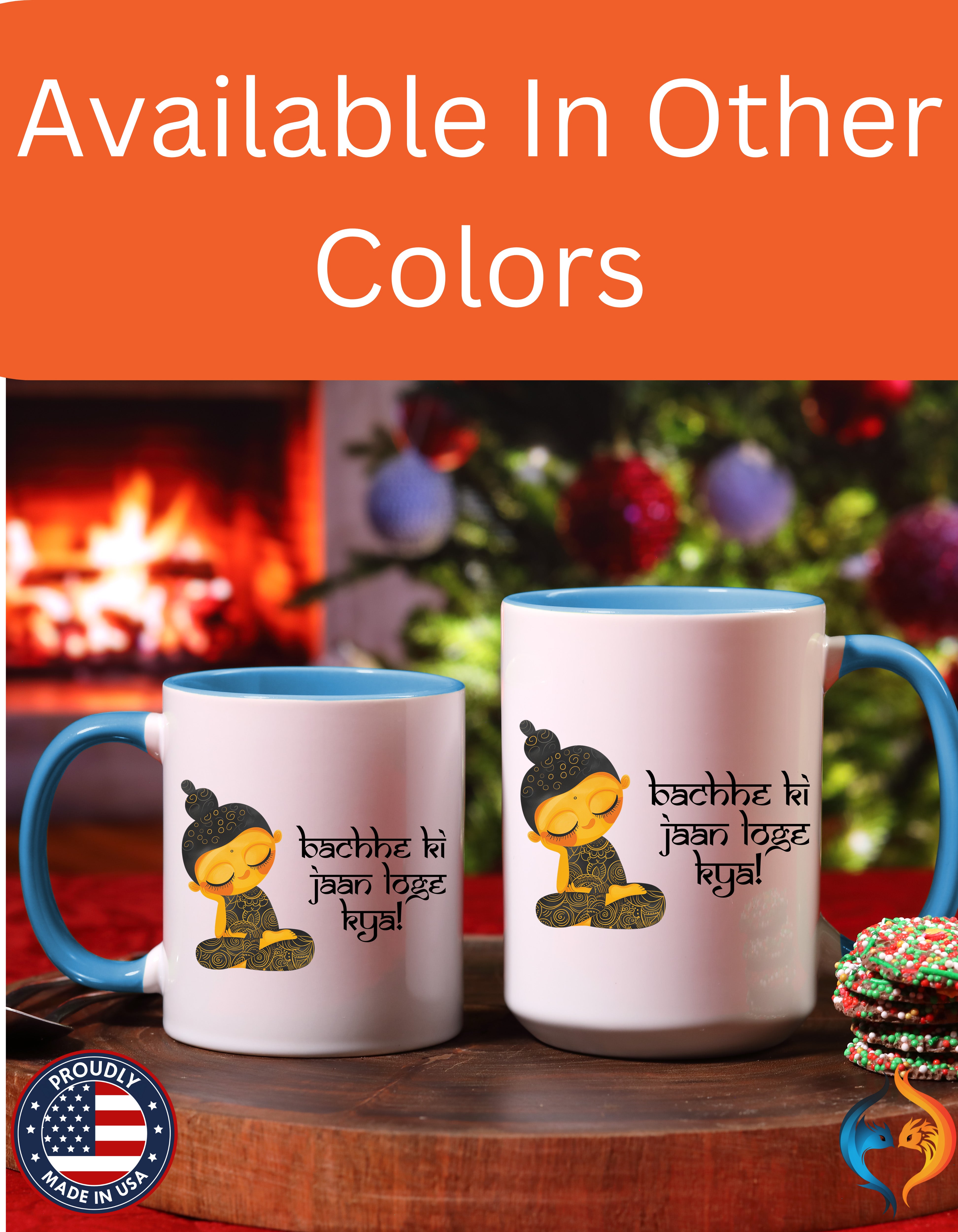 Roots 'Bachhe Ki Jaan Loge Kya' Cup Mug Lifestyle Mockup | Nutty Designs