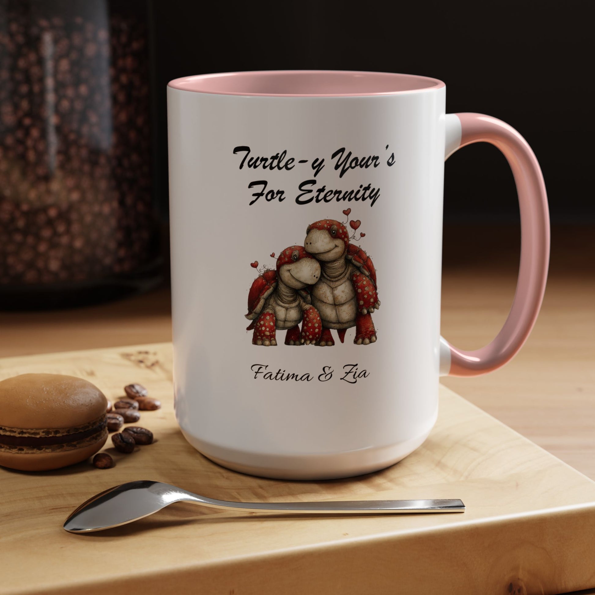 Turtle-y Yours Illustration Mug Lifestyle Mockup | Nutty Designs