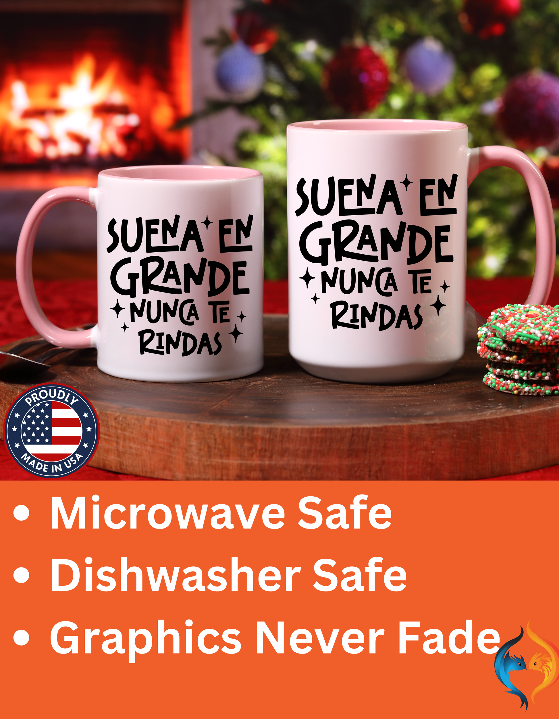 Suena En Grande Nunca Te Rindas Mug Product Photo | Nutty Designs