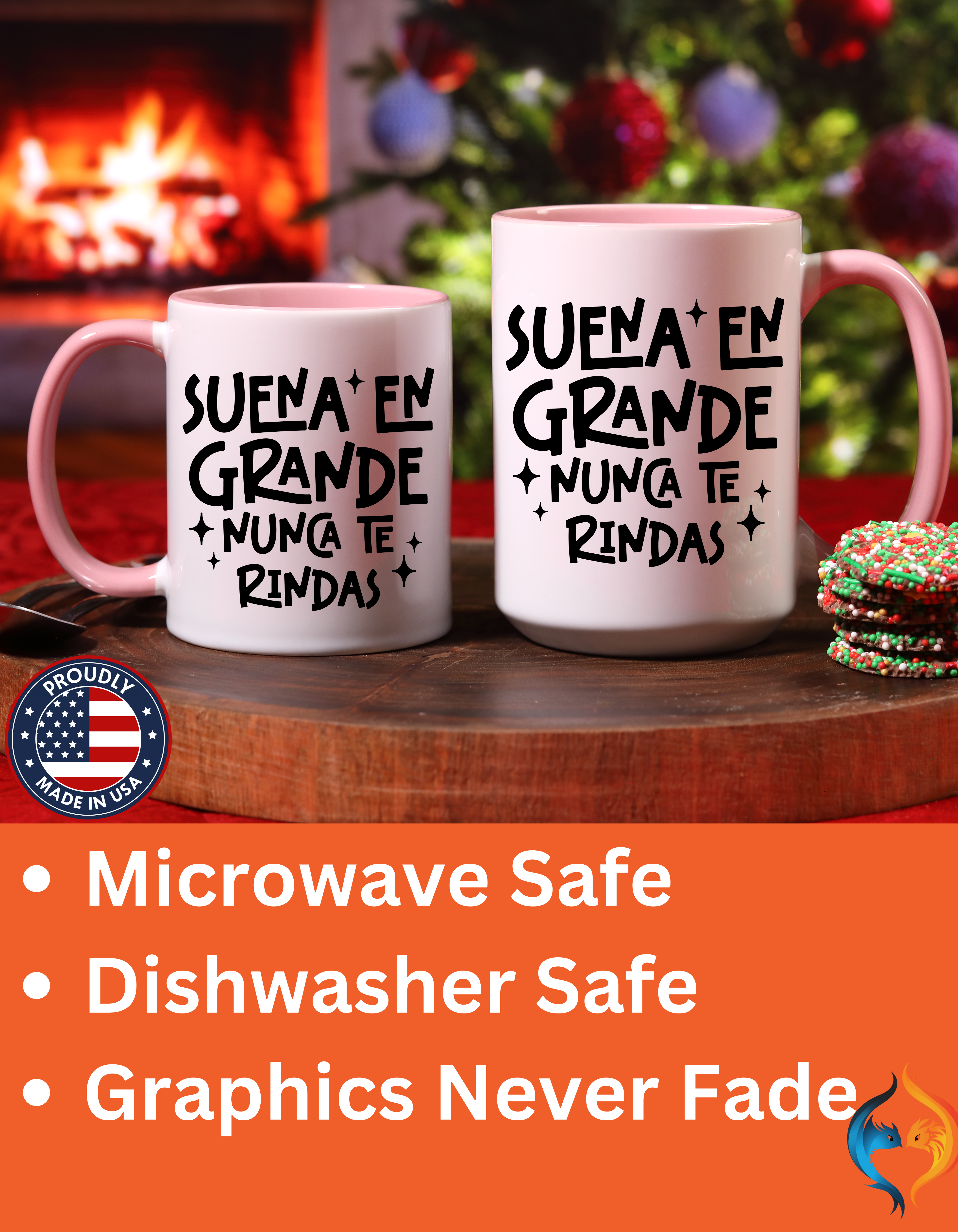 Suena En Grande Nunca Te Rindas Mug Product Photo | Nutty Designs