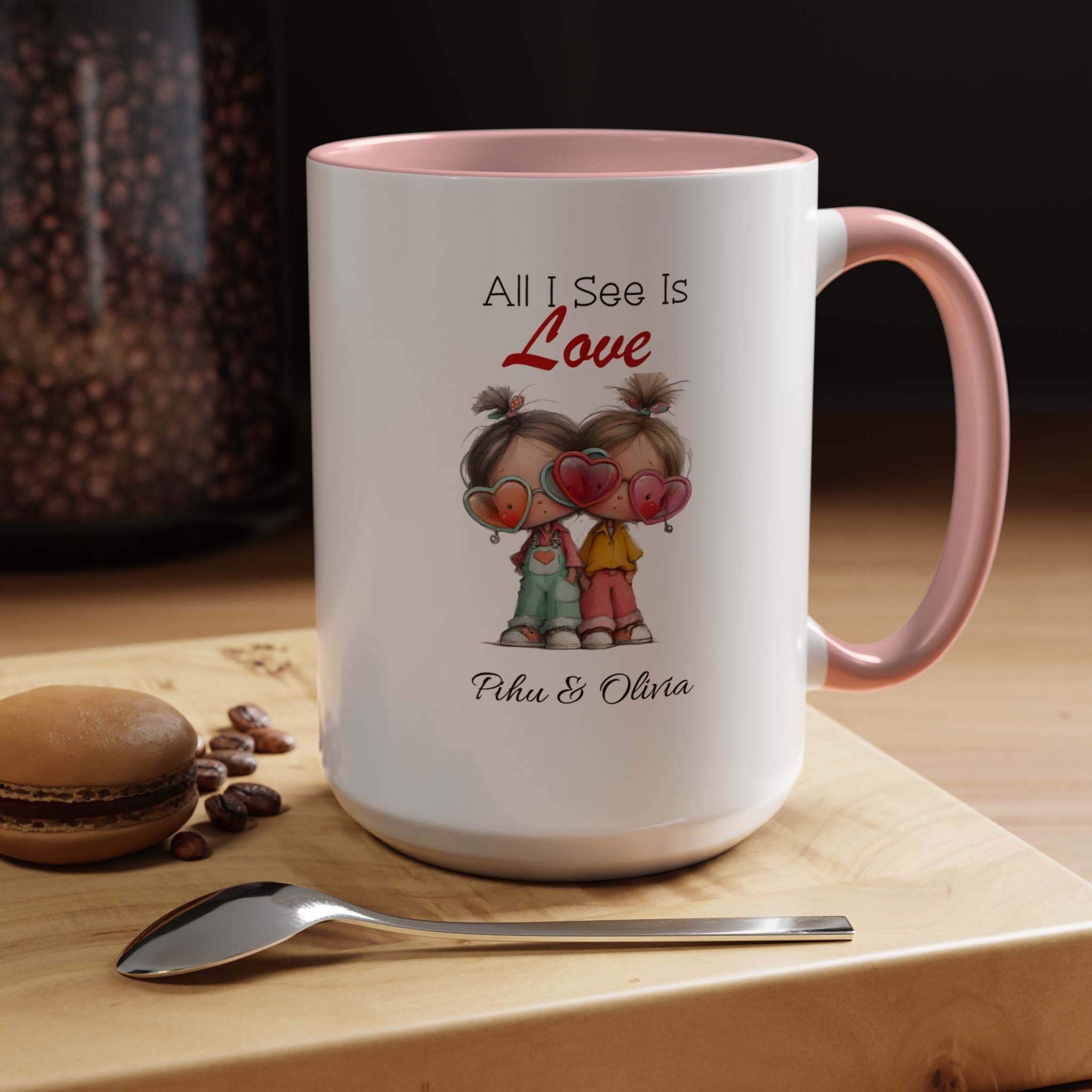 Personalized Couple Mug - All I See Is Love