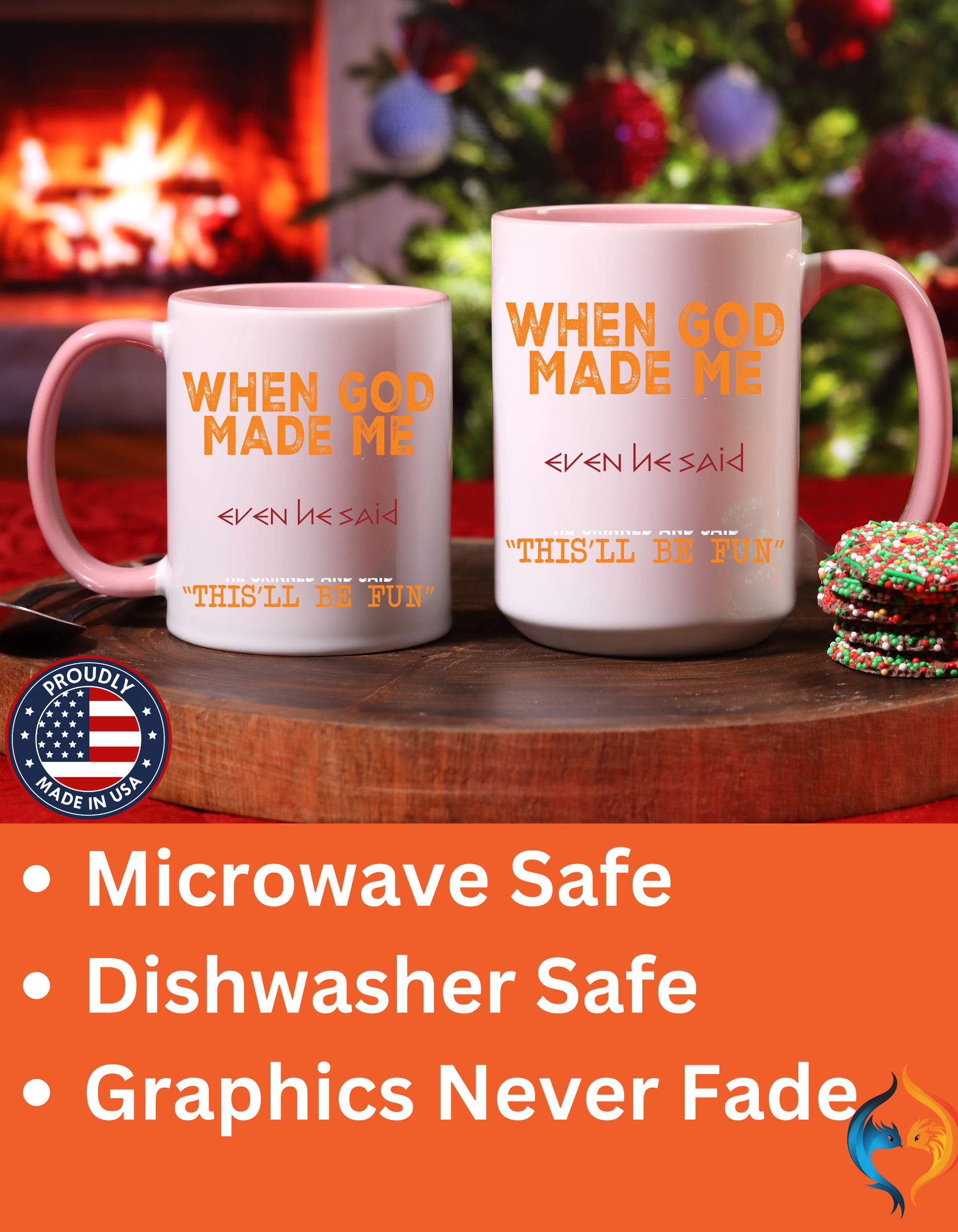 When God Made Me Mug Product Photo | Nutty Designs