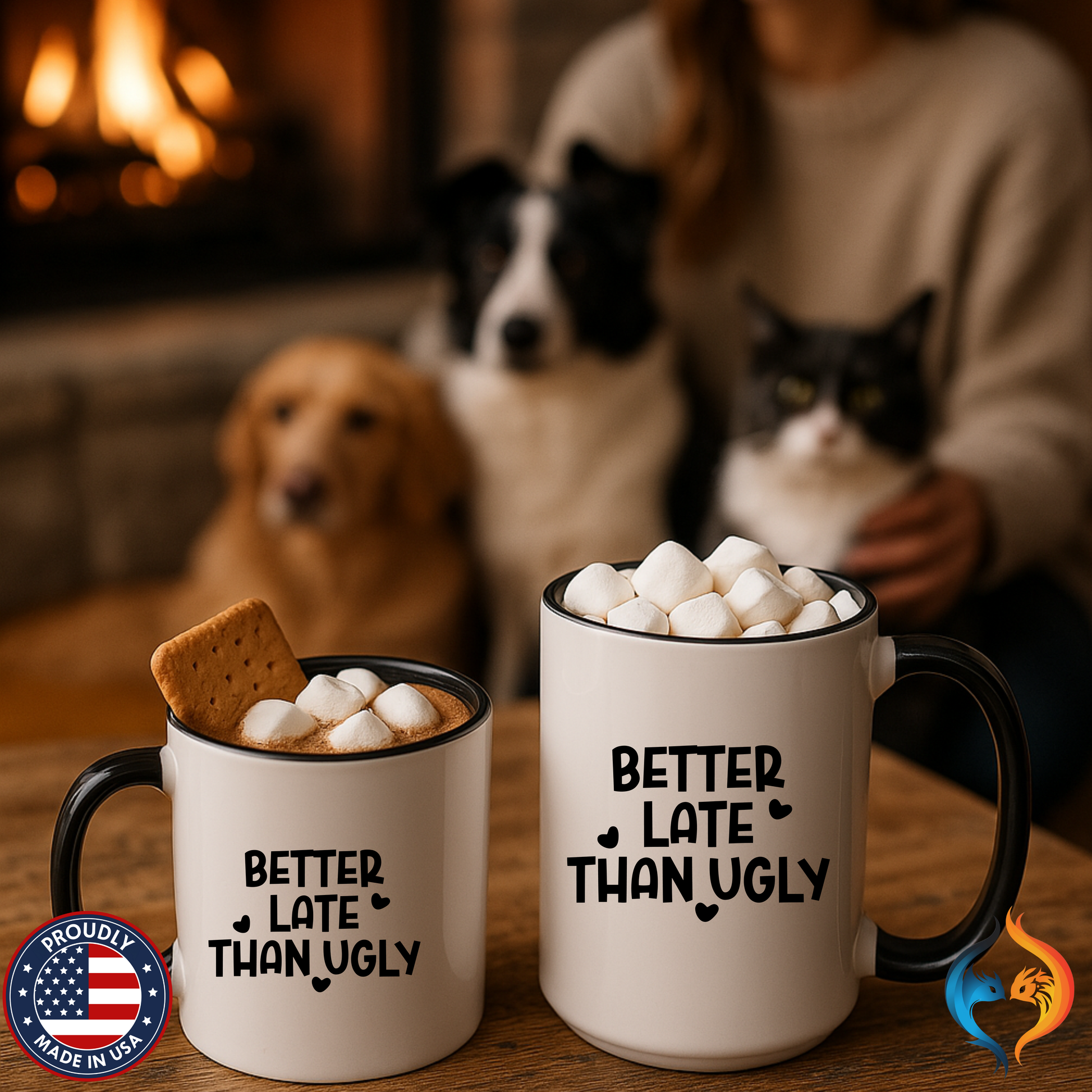 Better Late Than Ugly Mug Lifestyle Mockup | Nutty Designs