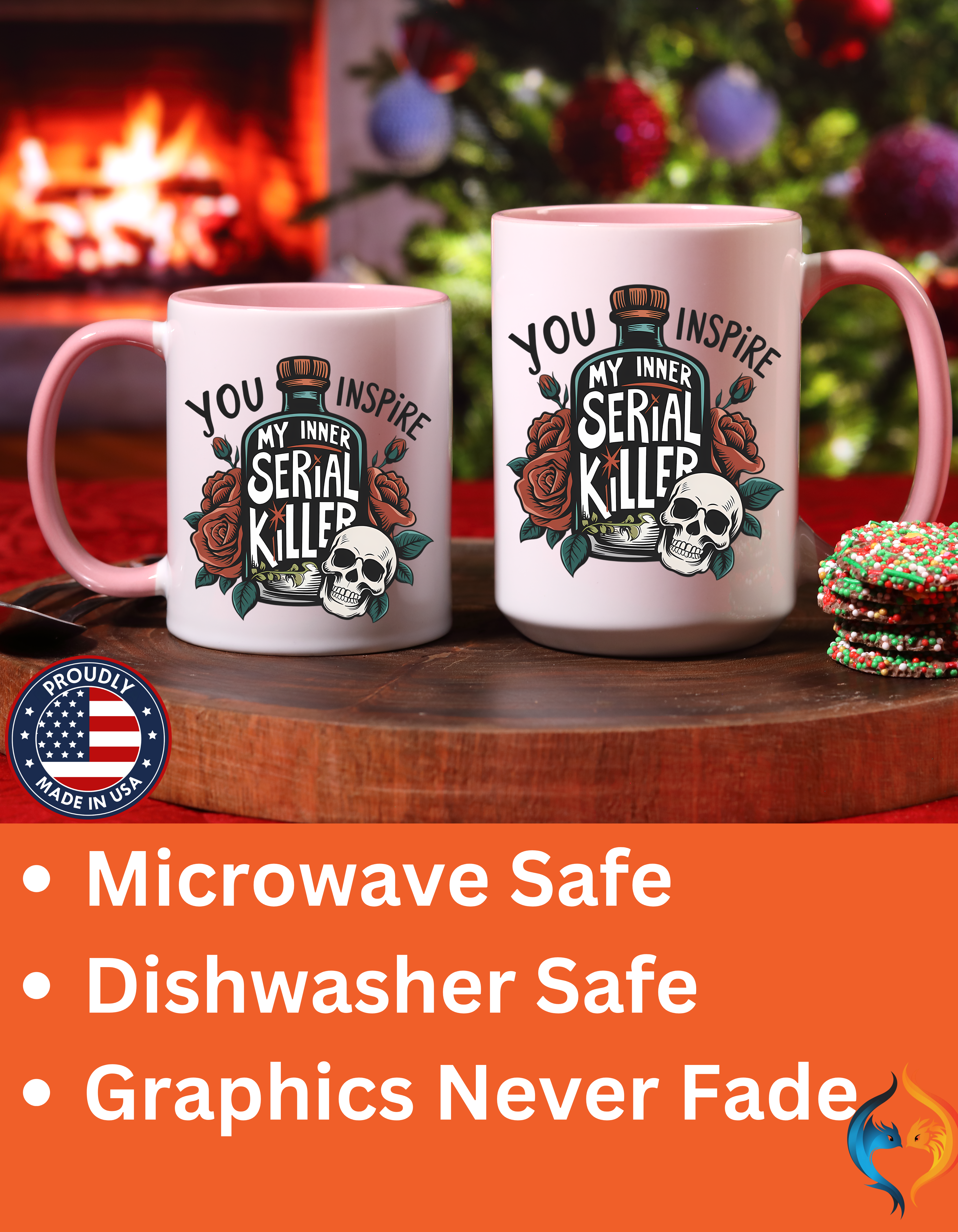 You Inspire My Inner Serial Killer Mug Lifestyle Mockup | Nutty Designs