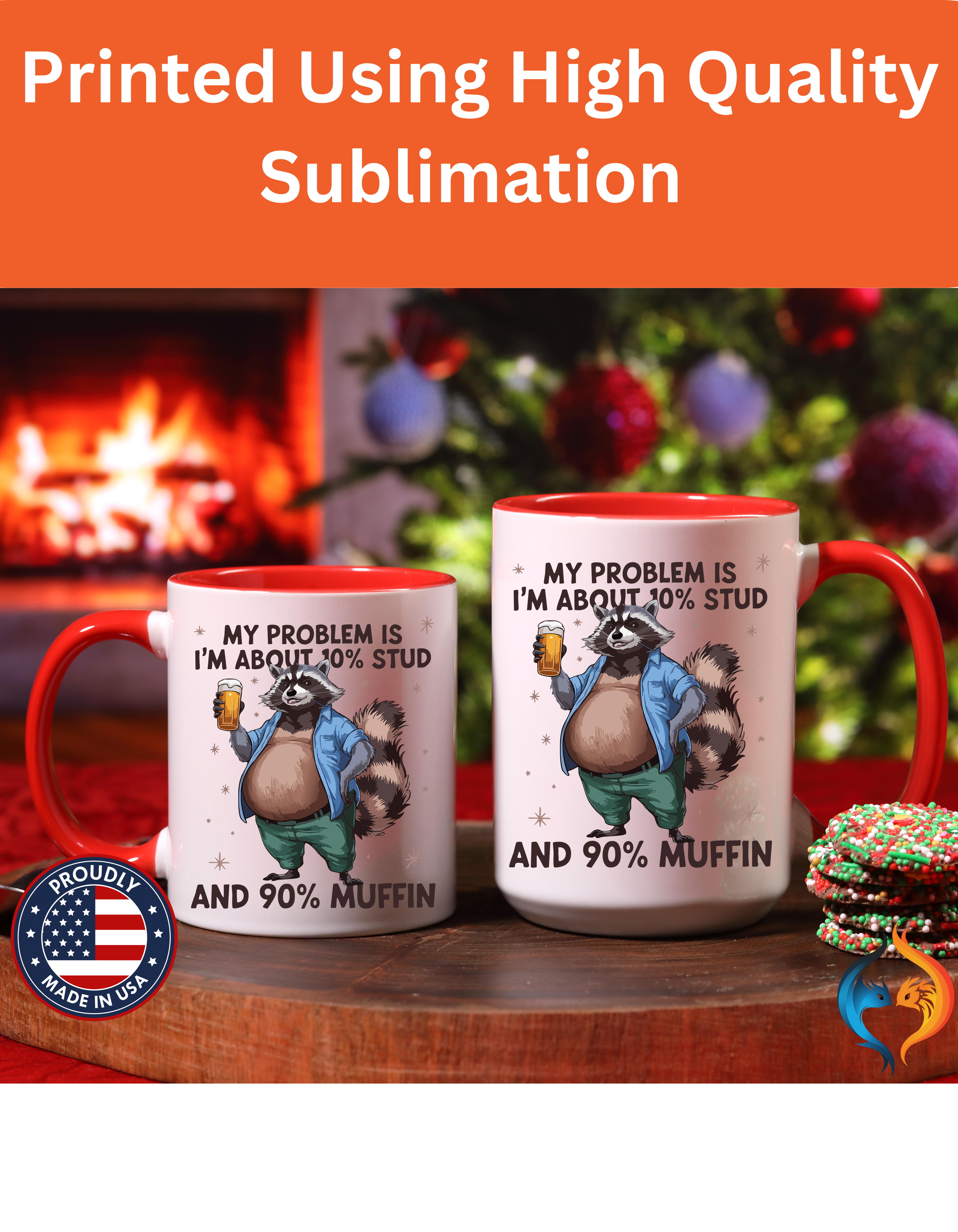 10% Stud - 90% Muffin | Funny Coffee Mug