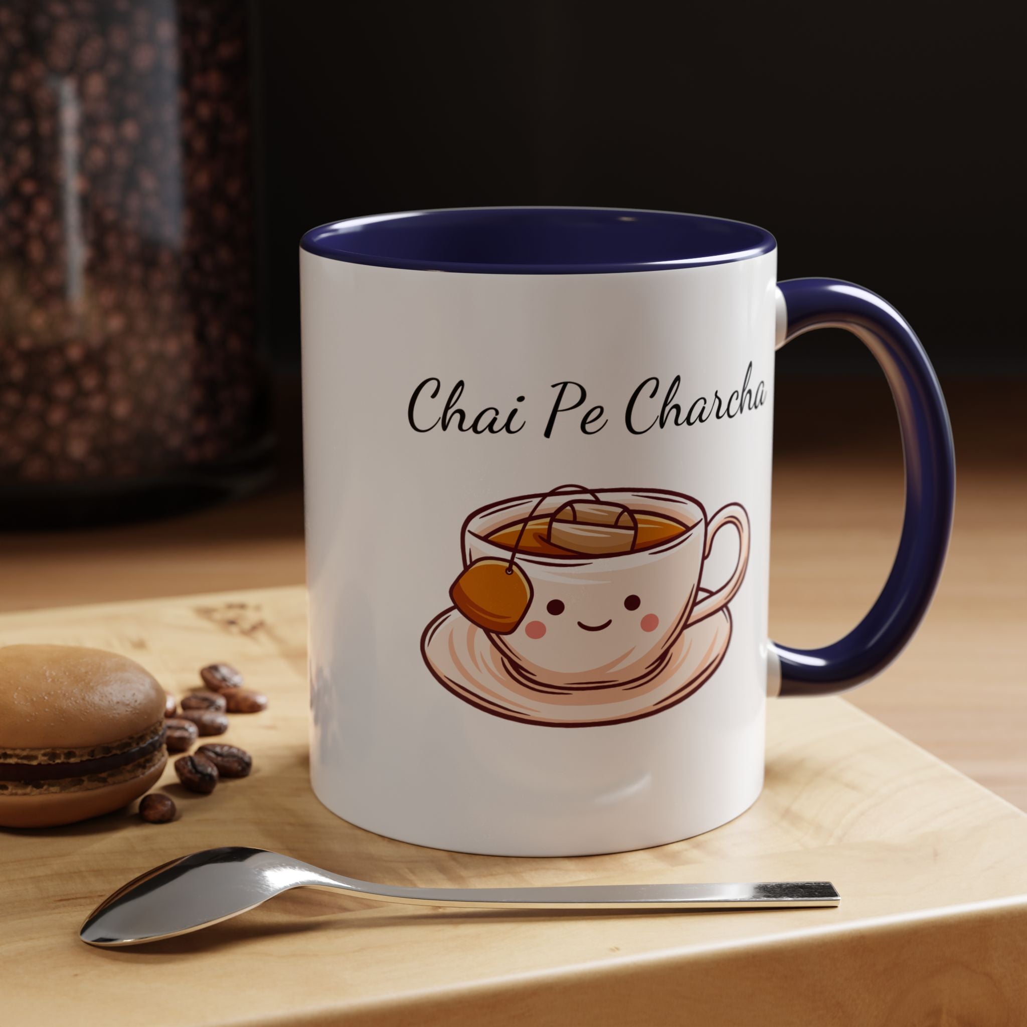 Funny Coffee Mug, Personalized Mug, Chai Pe Charcha Accent Cup 11/15oz, Indian Pakistani Punjabi, BJP Narendra Modi Lover Tea Chai Lover Cup