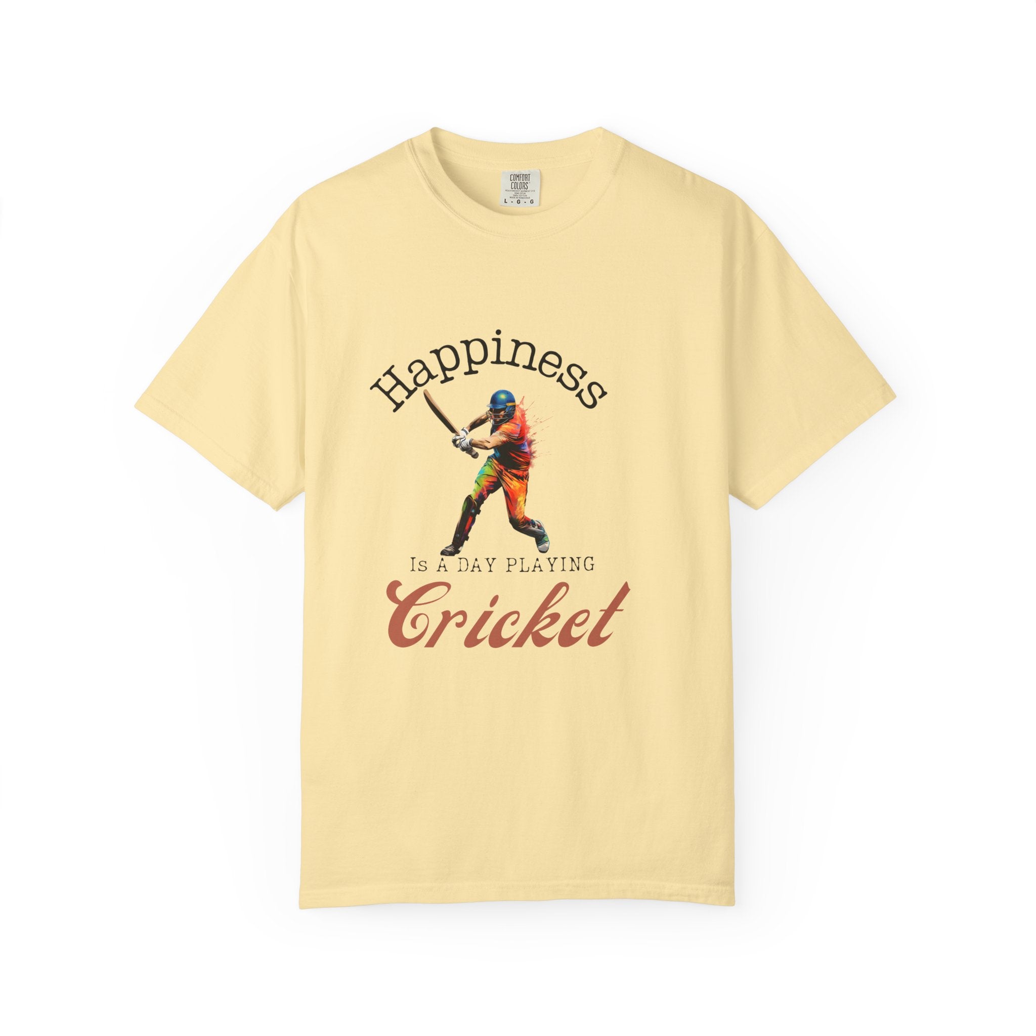 Happiness Is A Day Playing Cricket, unique desi style cricket lover gift tshirt, IPL/T20 world cup tees Unisex T-shirt