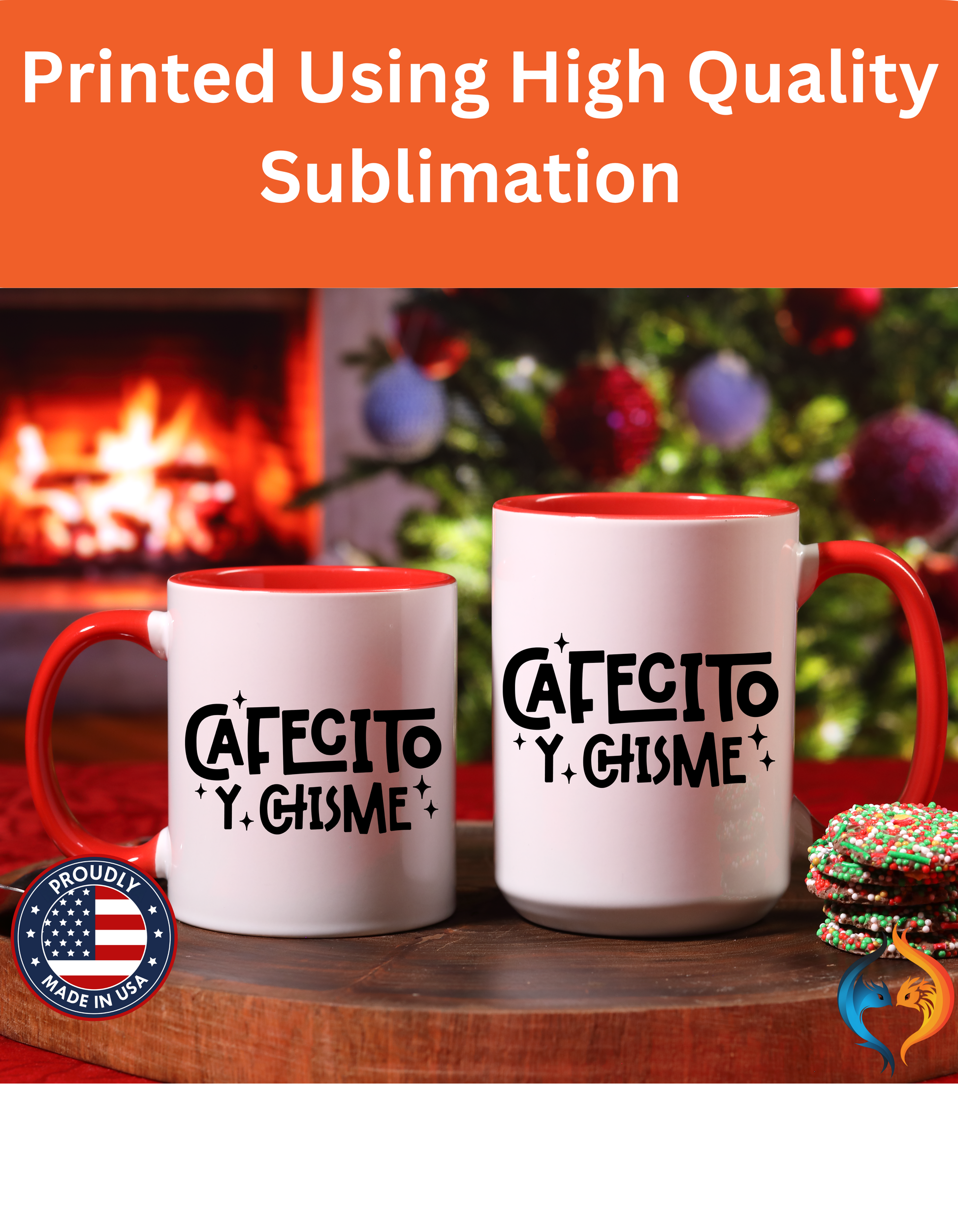 Cafecito y Chisme Mug Lifestyle Mockup | Nutty Designs