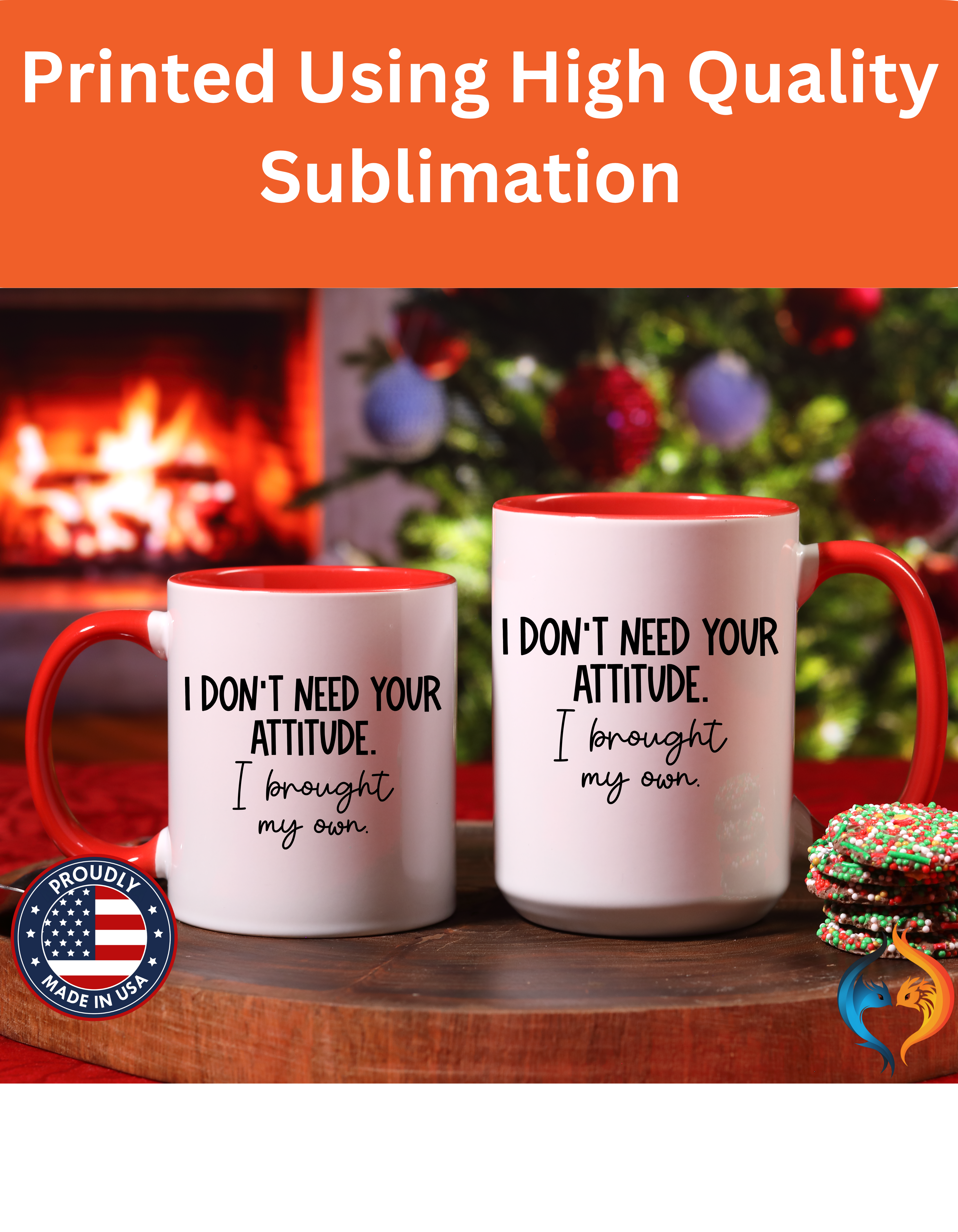 I Don t Need Your Attitude Mug Lifestyle Mockup | Nutty Designs