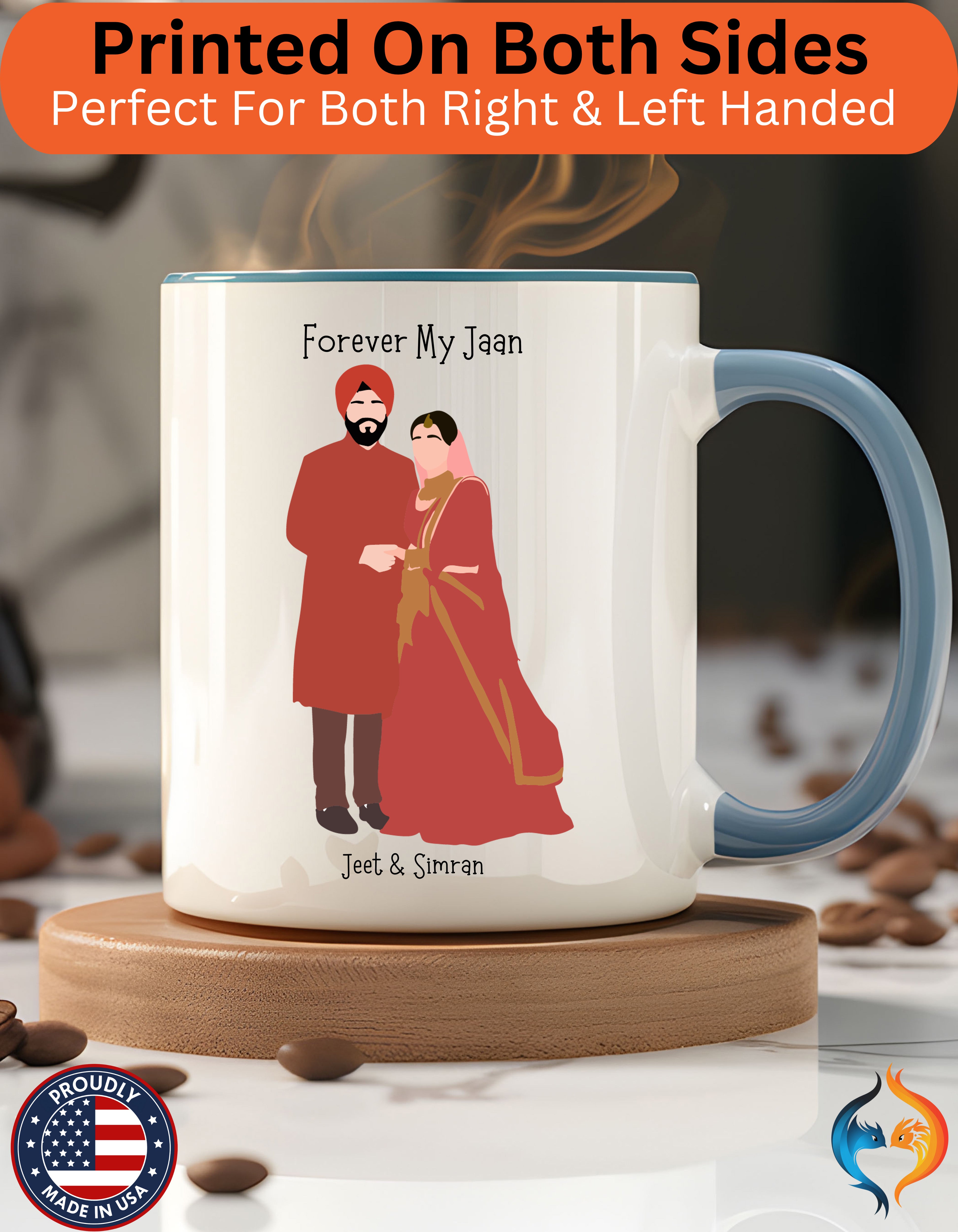 Forever Be My Jaan Couples Romantic Mug Lifestyle Mockup | Nutty Designs