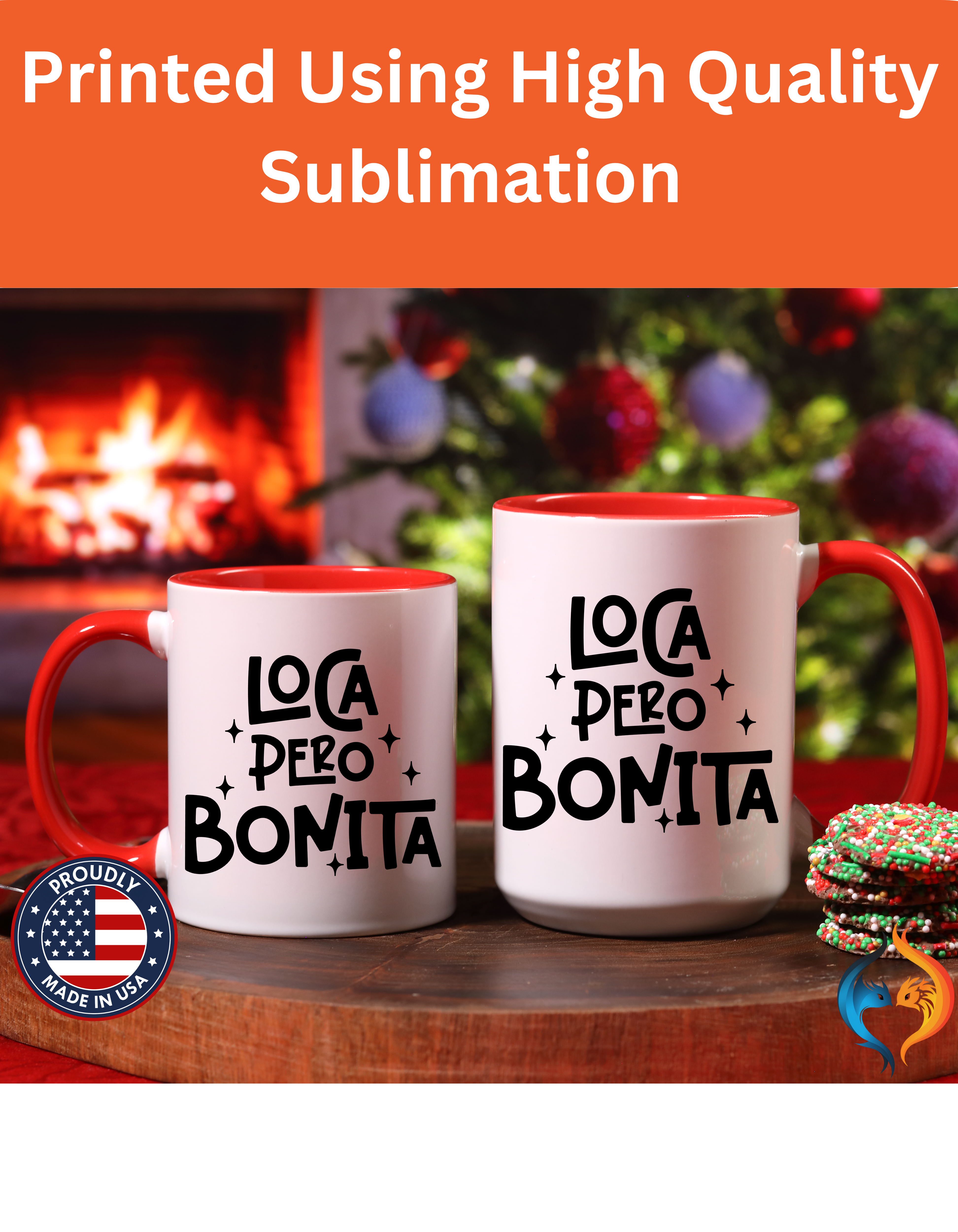 Loca Pero Bonita Mug Lifestyle Mockup | Nutty Designs