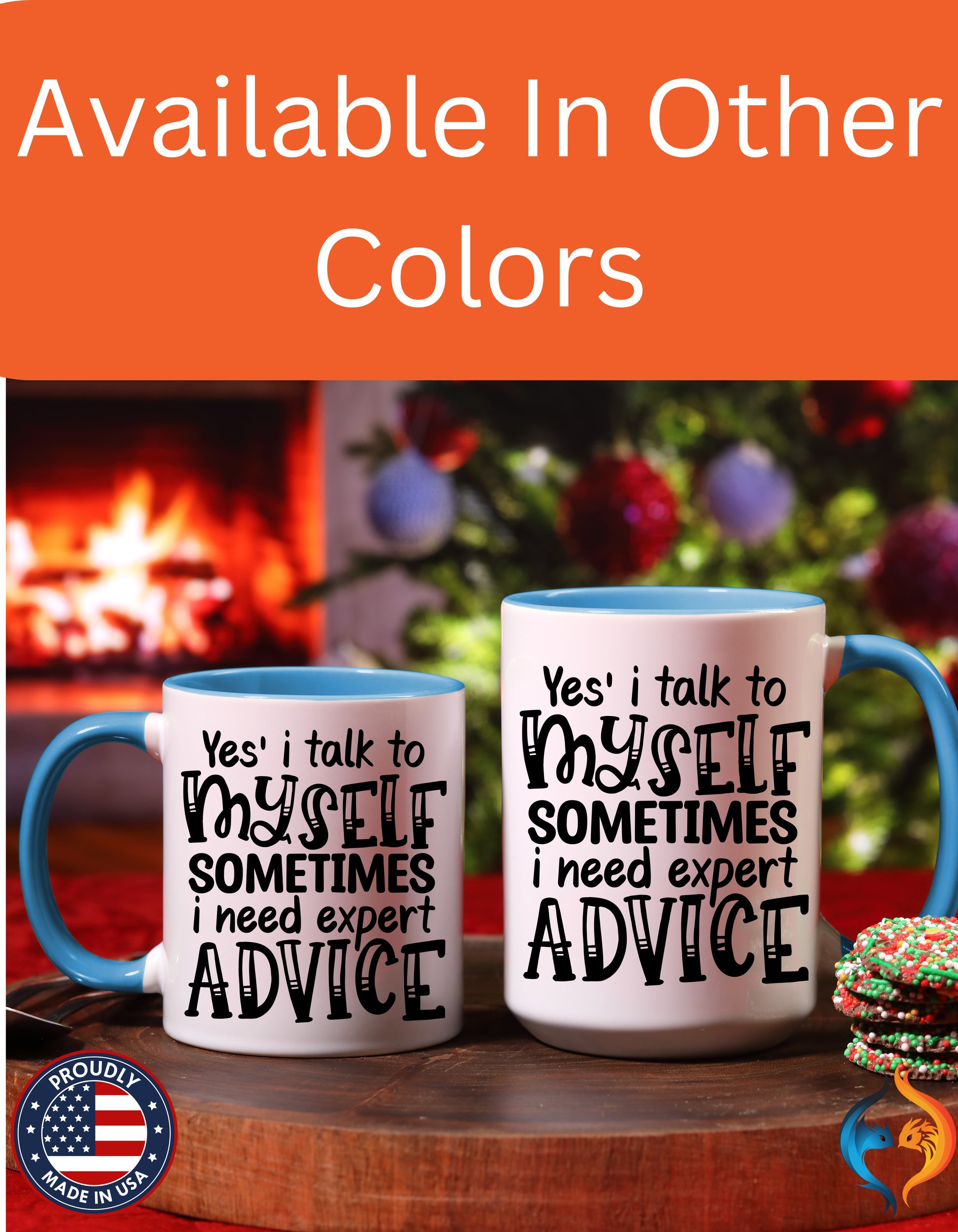 Yes I Talk To Myself Sometimes I need Expert Advice Mug Lifestyle Mockup | Nutty Designs