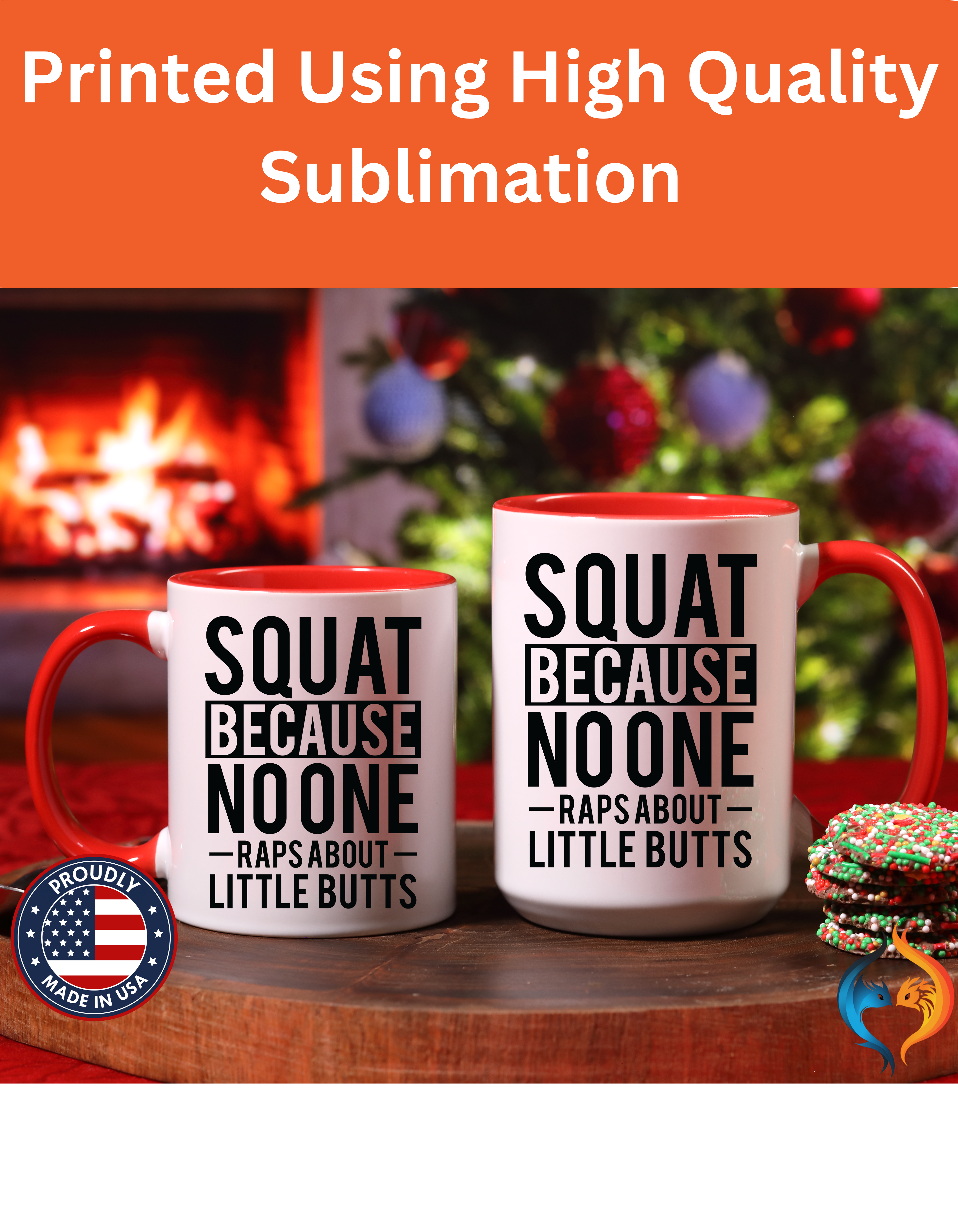 Squat Because Mug Lifestyle Mockup | Nutty Designs