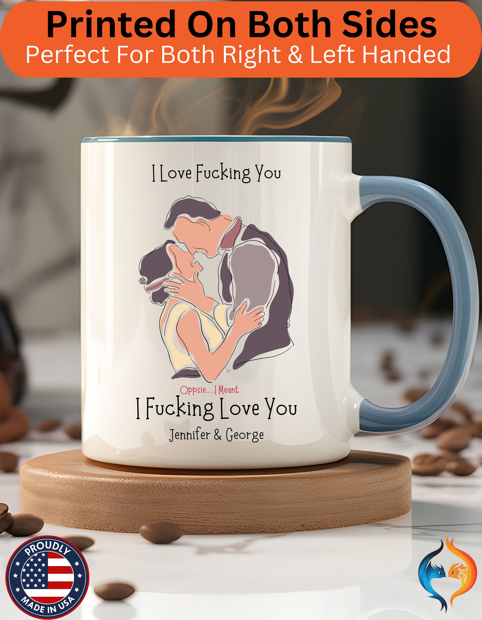 I Love Fucking You Dirty Valentine , Romantic Mug Lifestyle Mockup | Nutty Designs
