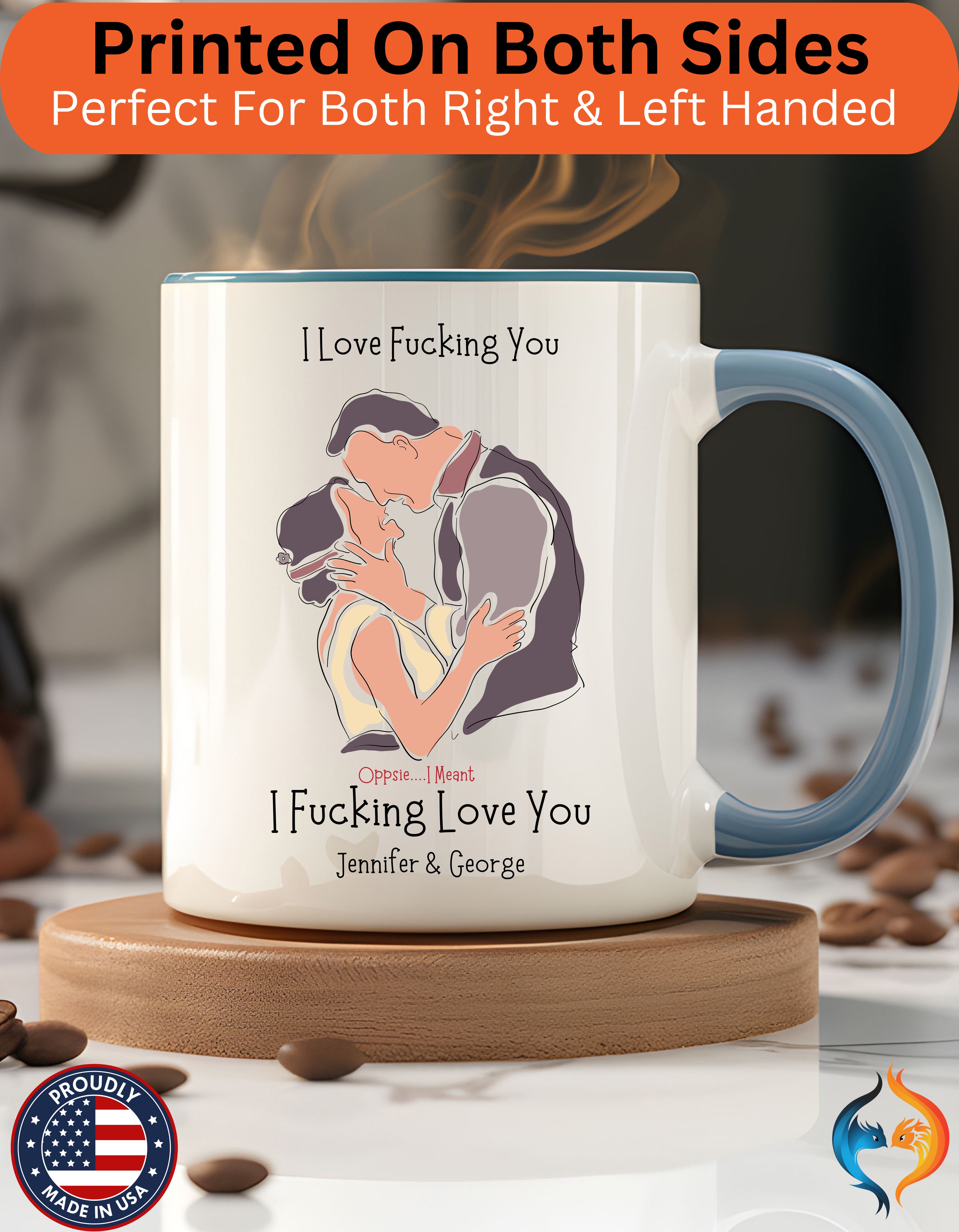 I Love Fucking You Dirty Valentine , Romantic Mug Lifestyle Mockup | Nutty Designs