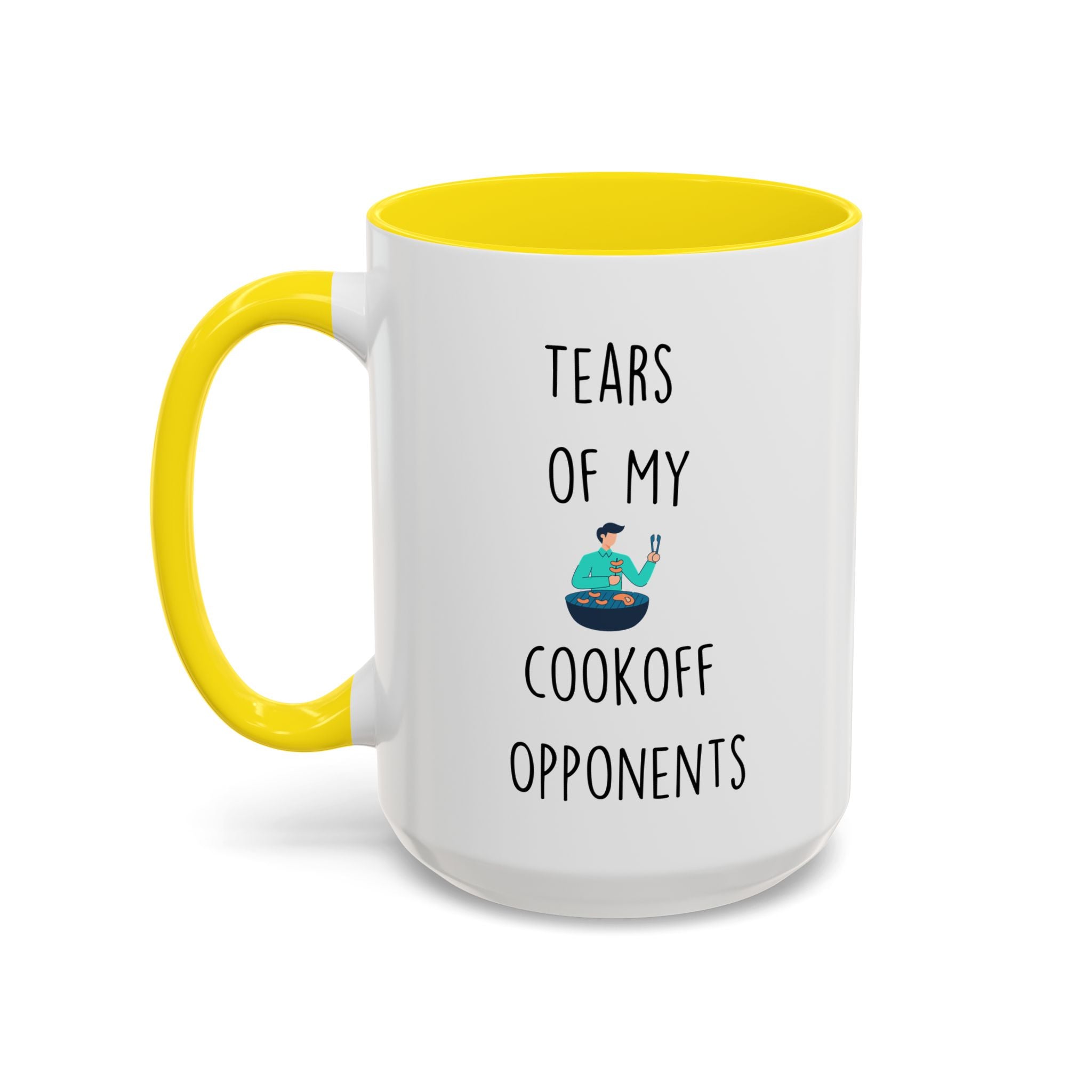 Funny Coffee Mug, Personalized Mug, Tears Of My Cookoff Opponents, Accent Cup (11, 15oz), Sarcastic Mug,  Tea Coffee Cup, Gift Under 20