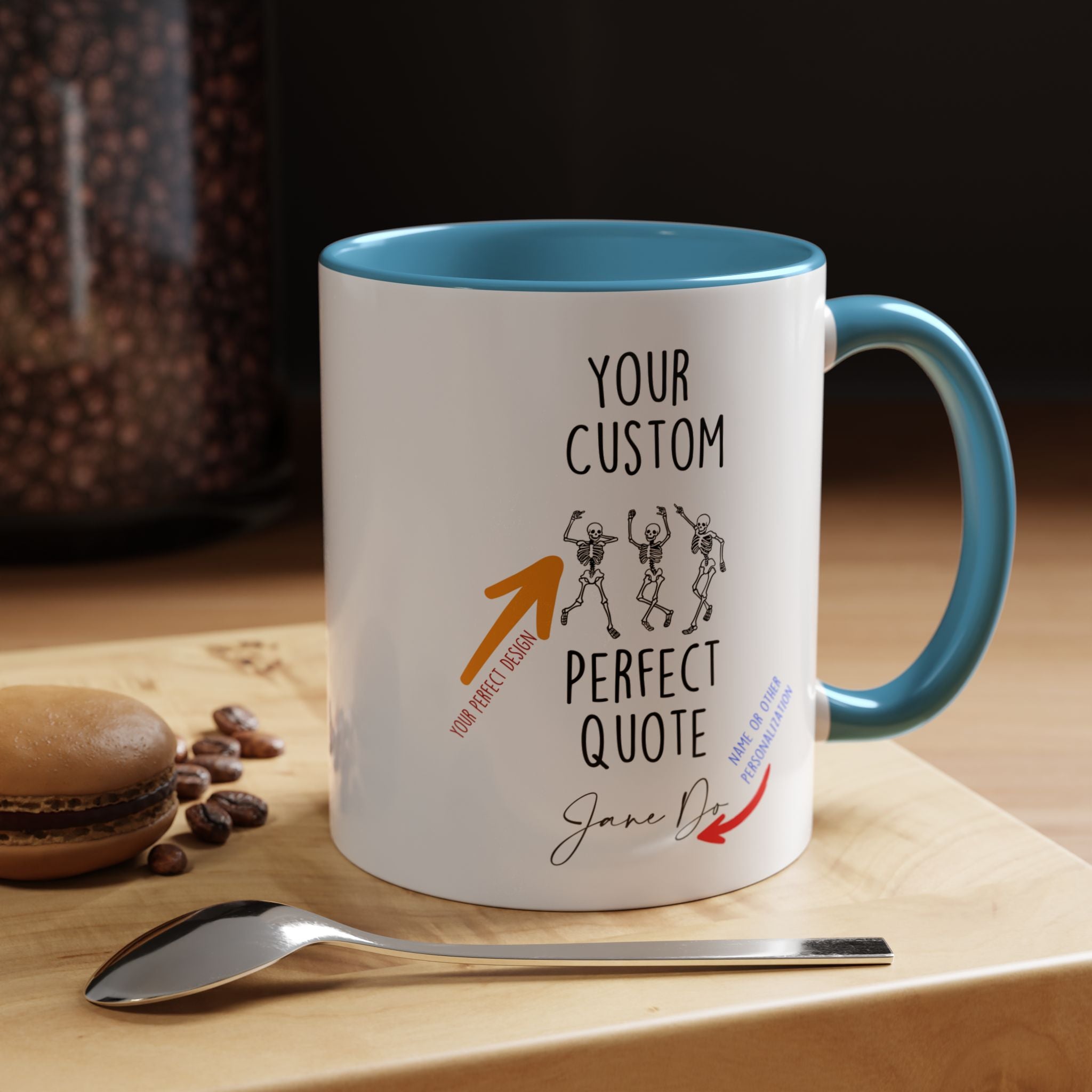 Your Custom Mug, Personalized Mug, Accent Coffee Cup (11, 15oz)