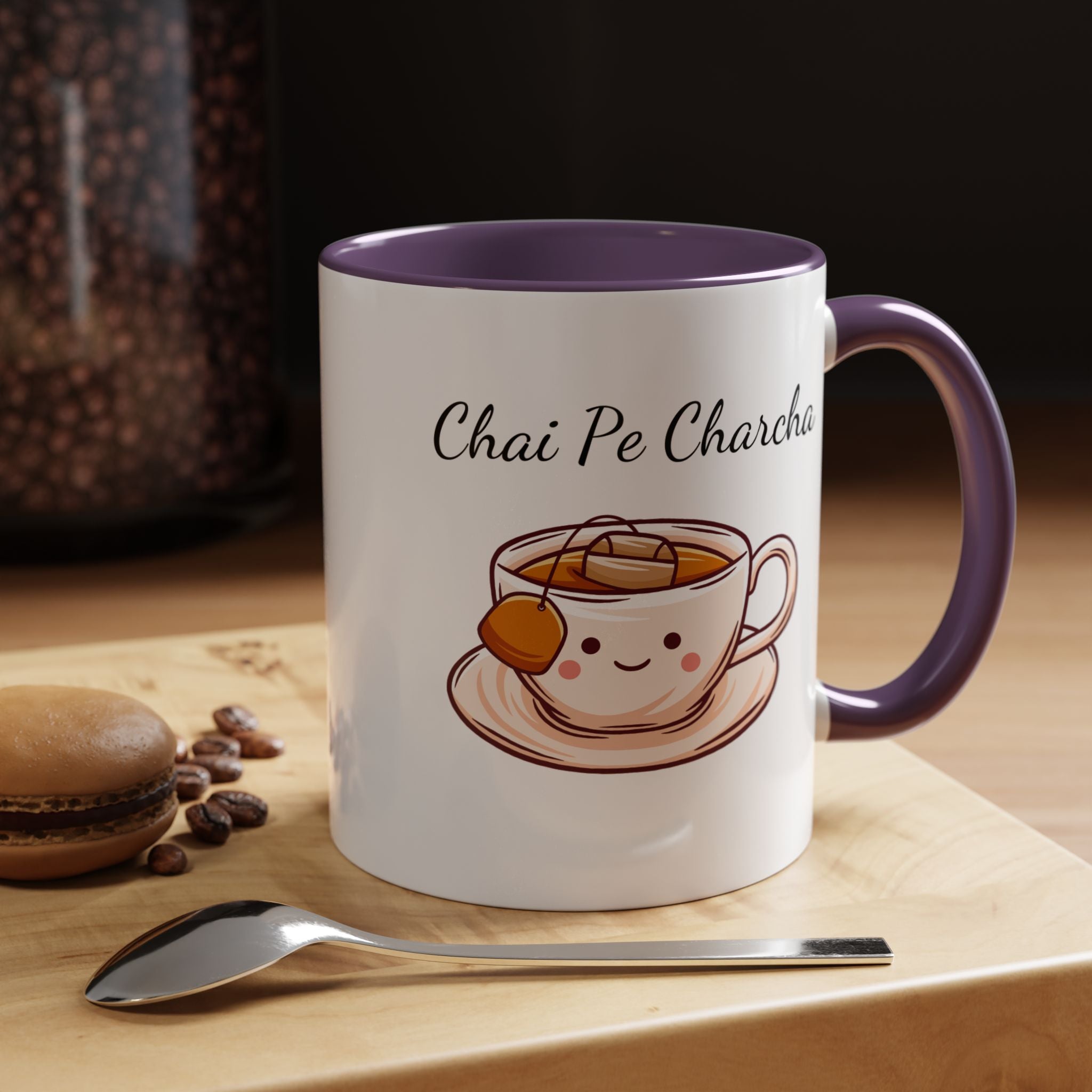 Funny Coffee Mug, Personalized Mug, Chai Pe Charcha Accent Cup 11/15oz, Indian Pakistani Punjabi, BJP Narendra Modi Lover Tea Chai Lover Cup