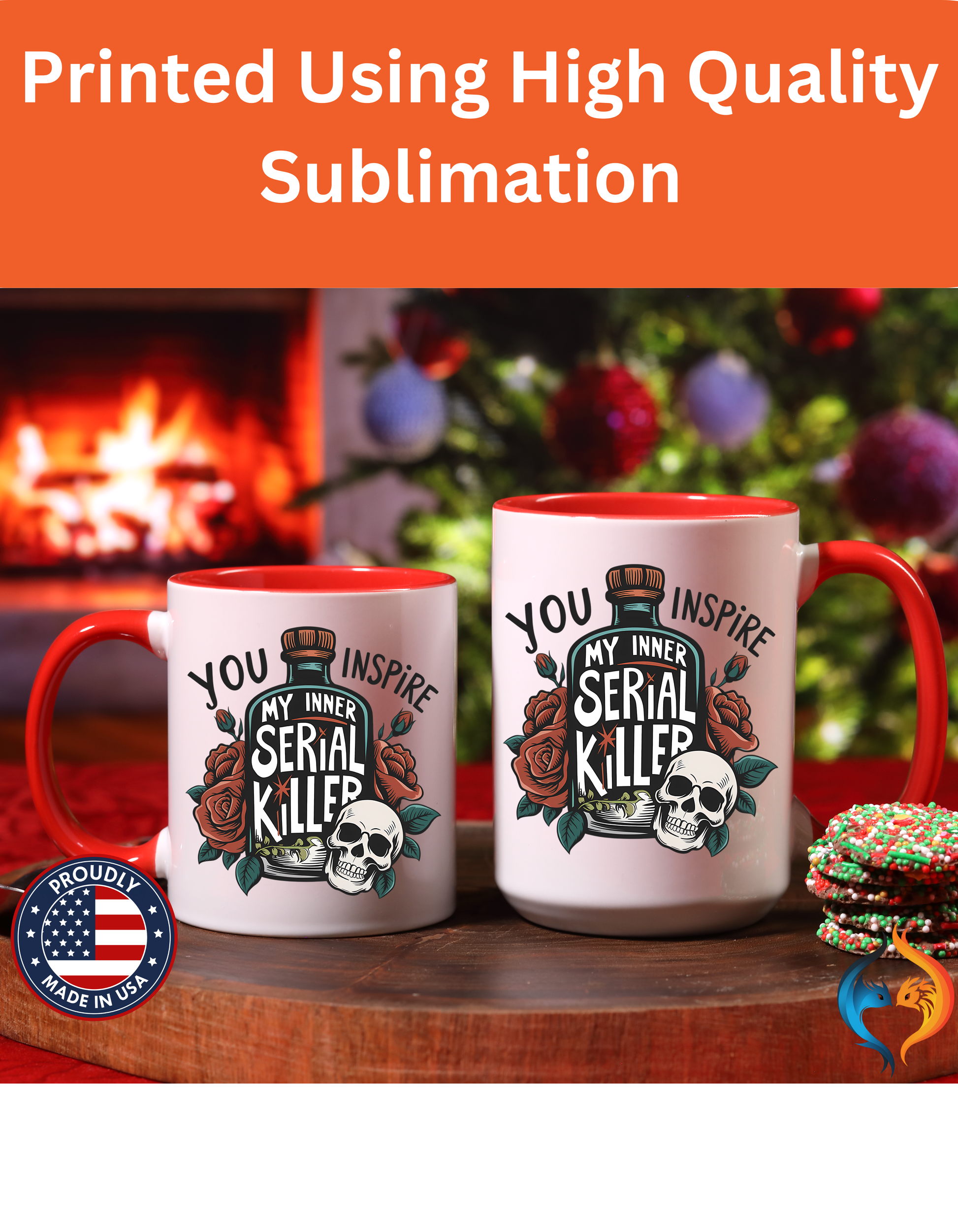 You Inspire My Inner Serial Killer Mug Lifestyle Mockup | Nutty Designs