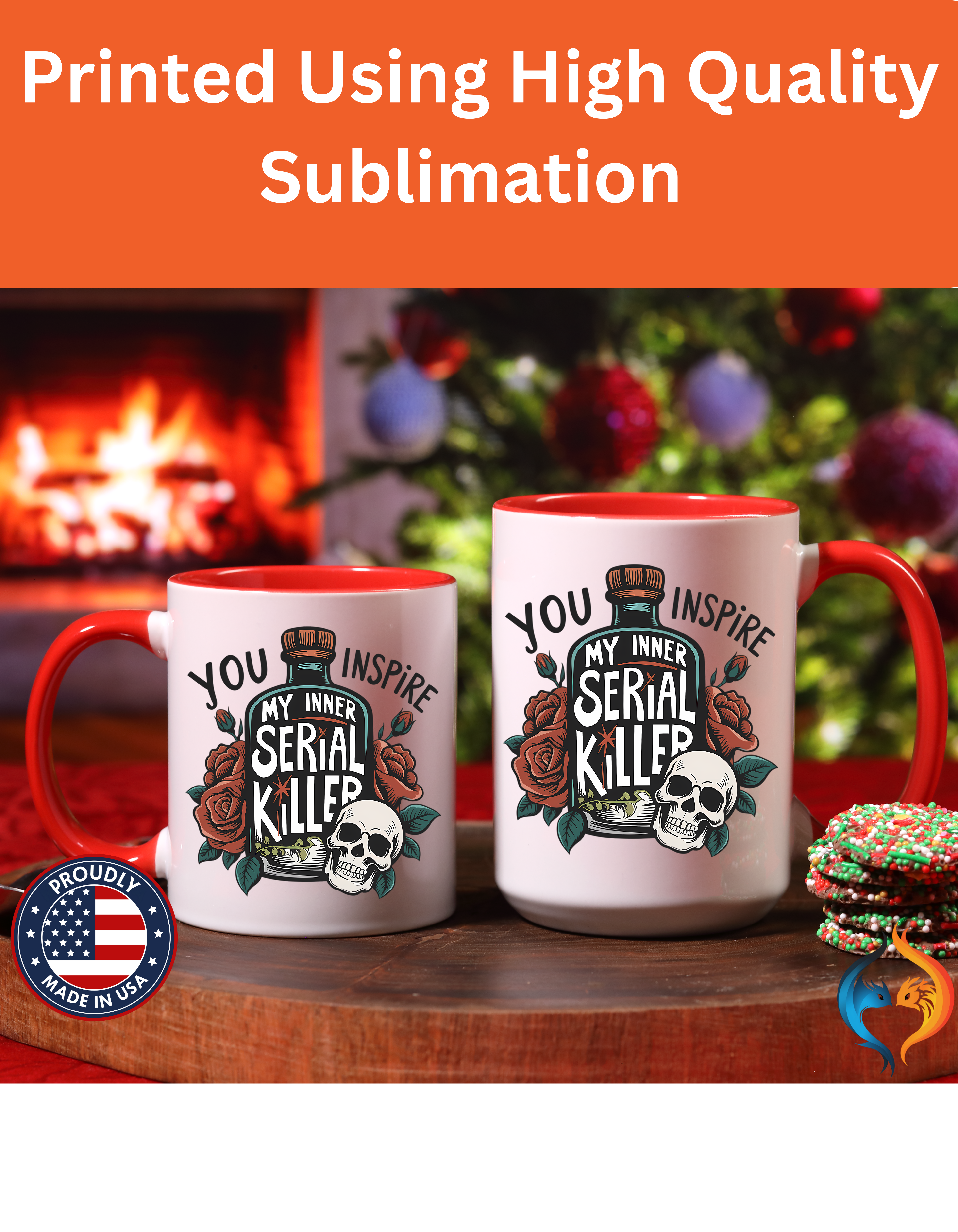 You Inspire My Inner Serial Killer Mug Lifestyle Mockup | Nutty Designs