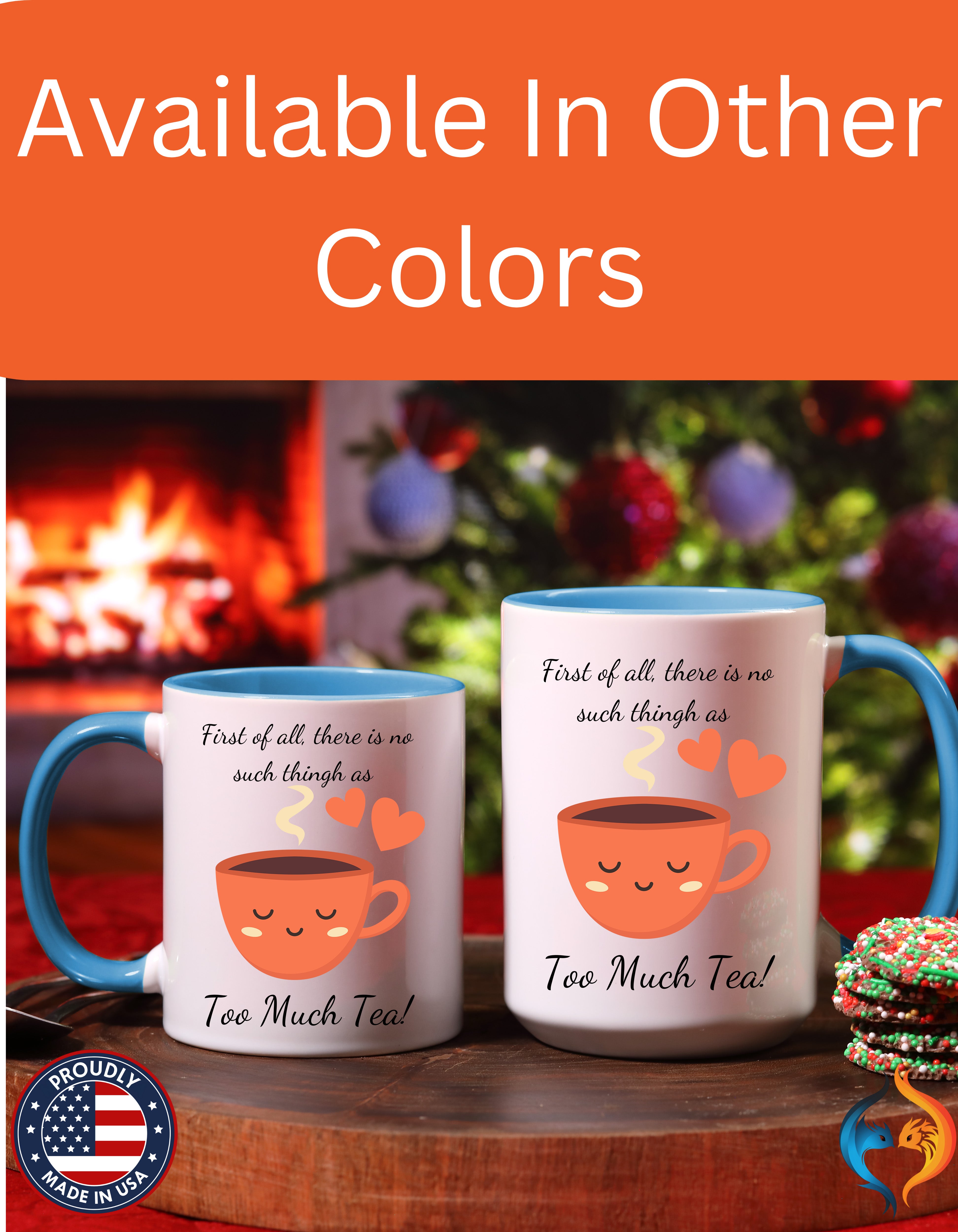 There is no such thing as too much tea, Punjabi Mug Lifestyle Mockup | Nutty Designs
