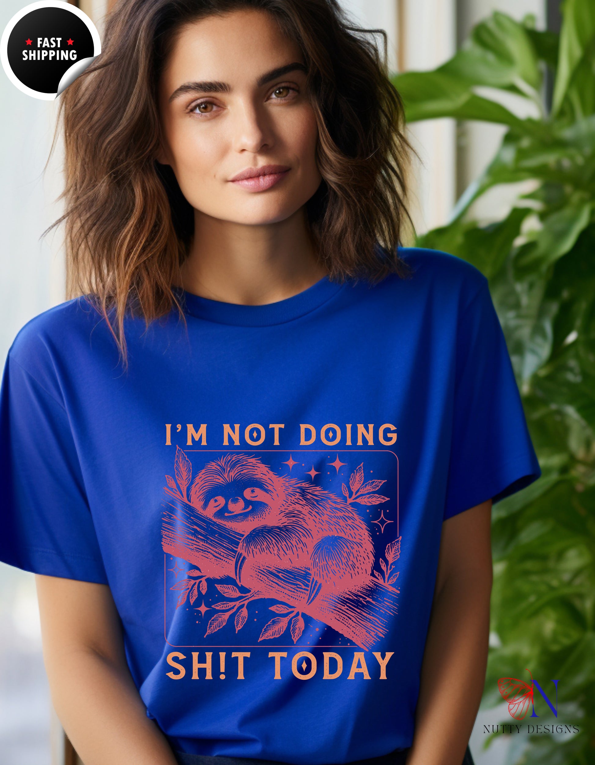 sloth , I am Not Doing Shit Today, Under 20 Mug Lifestyle Mockup | Nutty Designs